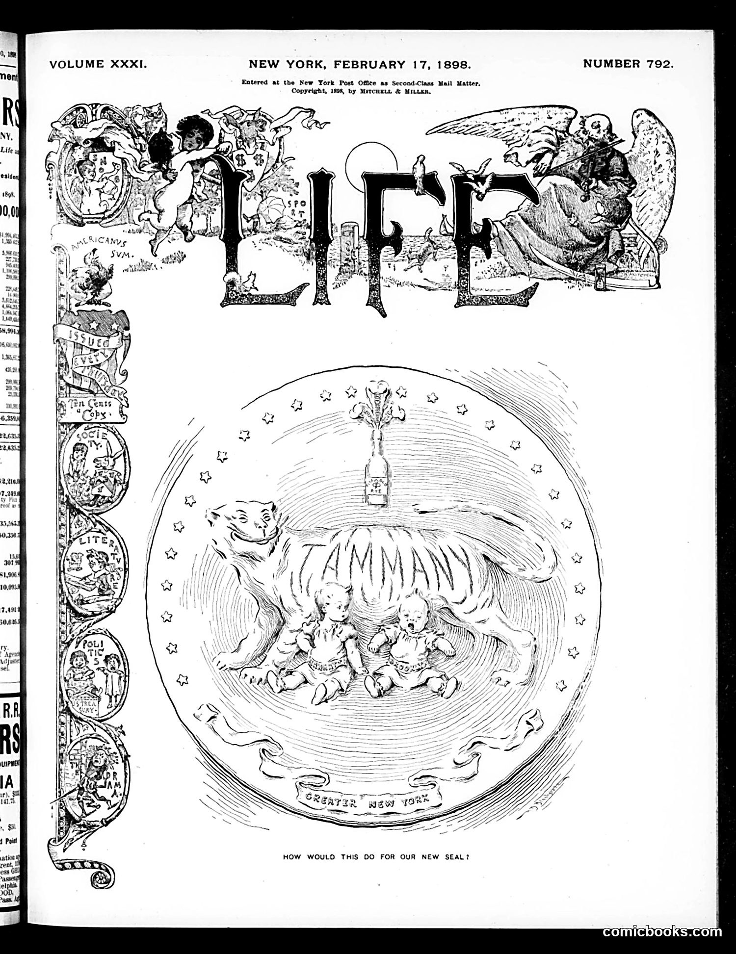 Life — February 17, 1898 — page 1: Life, 1898-02-17