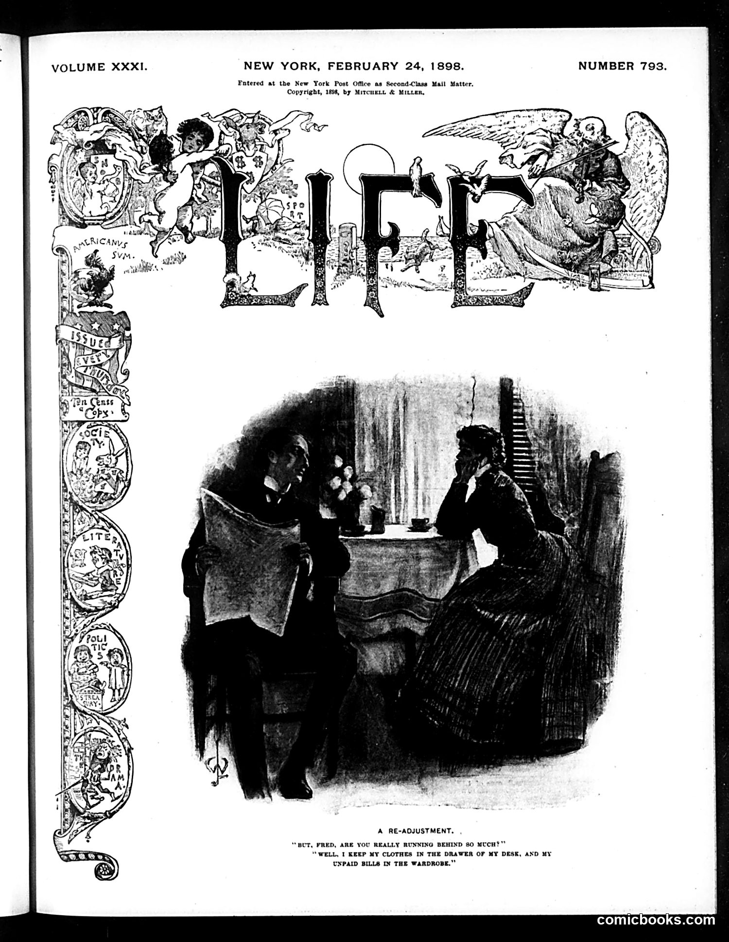Life — February 24, 1898 — page 1: Life, 1898-02-24