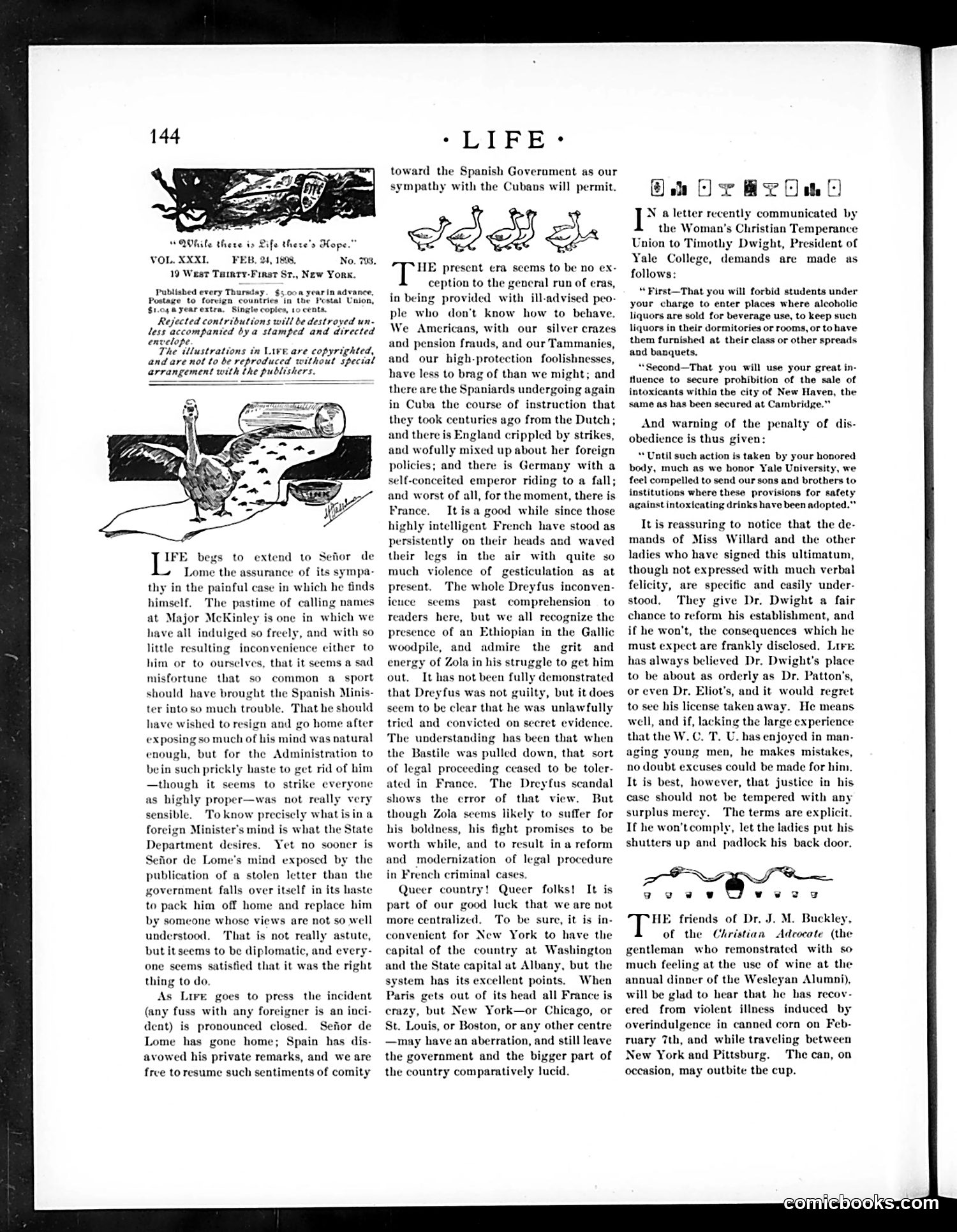 Life — February 24, 1898 — page 4: Life, 1898-02-24