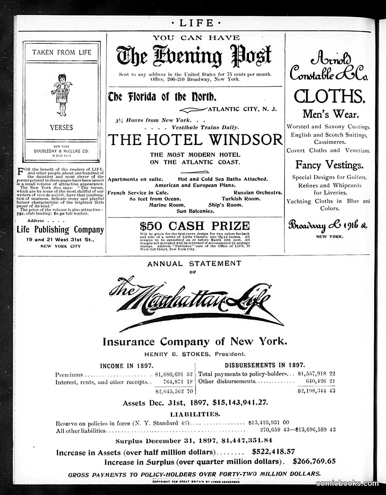 Life — March 10, 1898 — page 2: Life, 1898-03-10