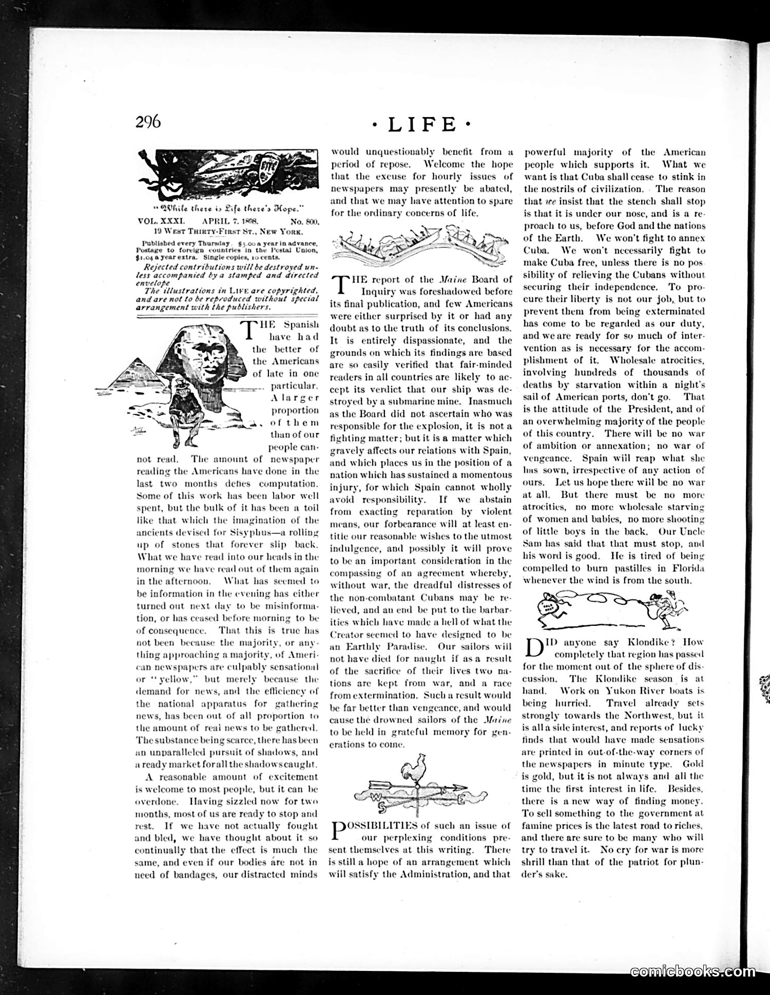 Life — April 7, 1898 — page 4: Life, 1898-04-07