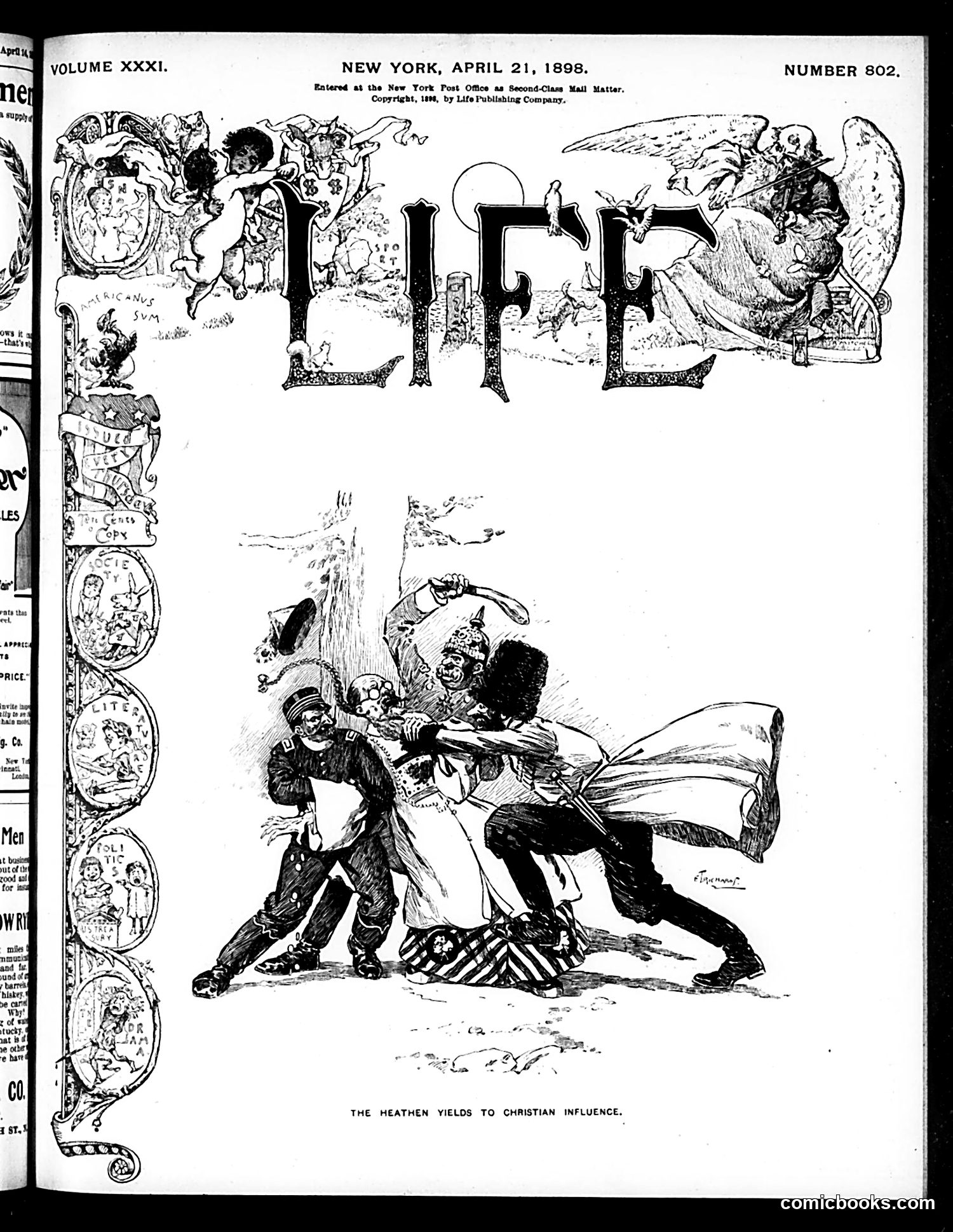 Life — April 21, 1898 — page 1: Life, 1898-04-21