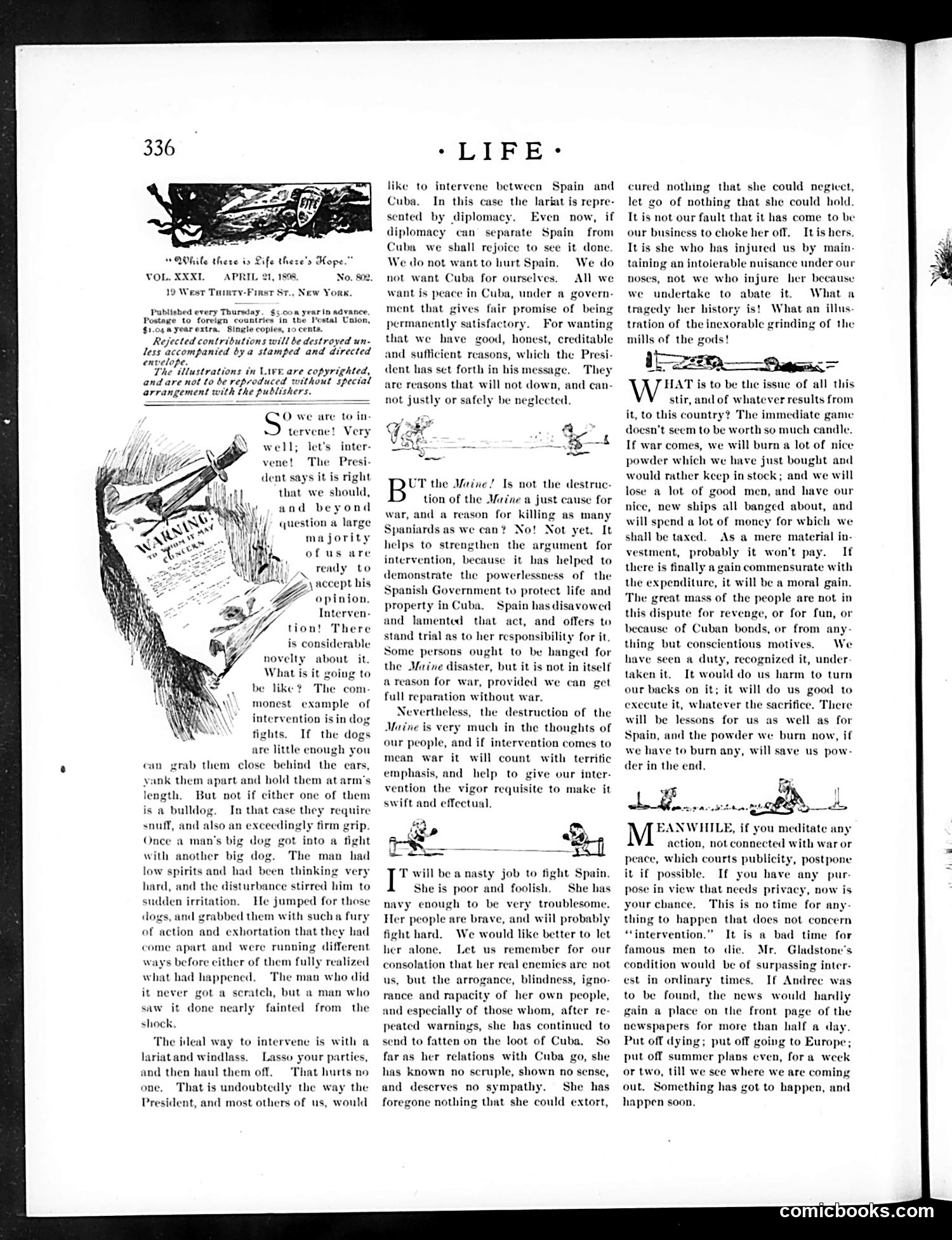 Life — April 21, 1898 — page 4: Life, 1898-04-21