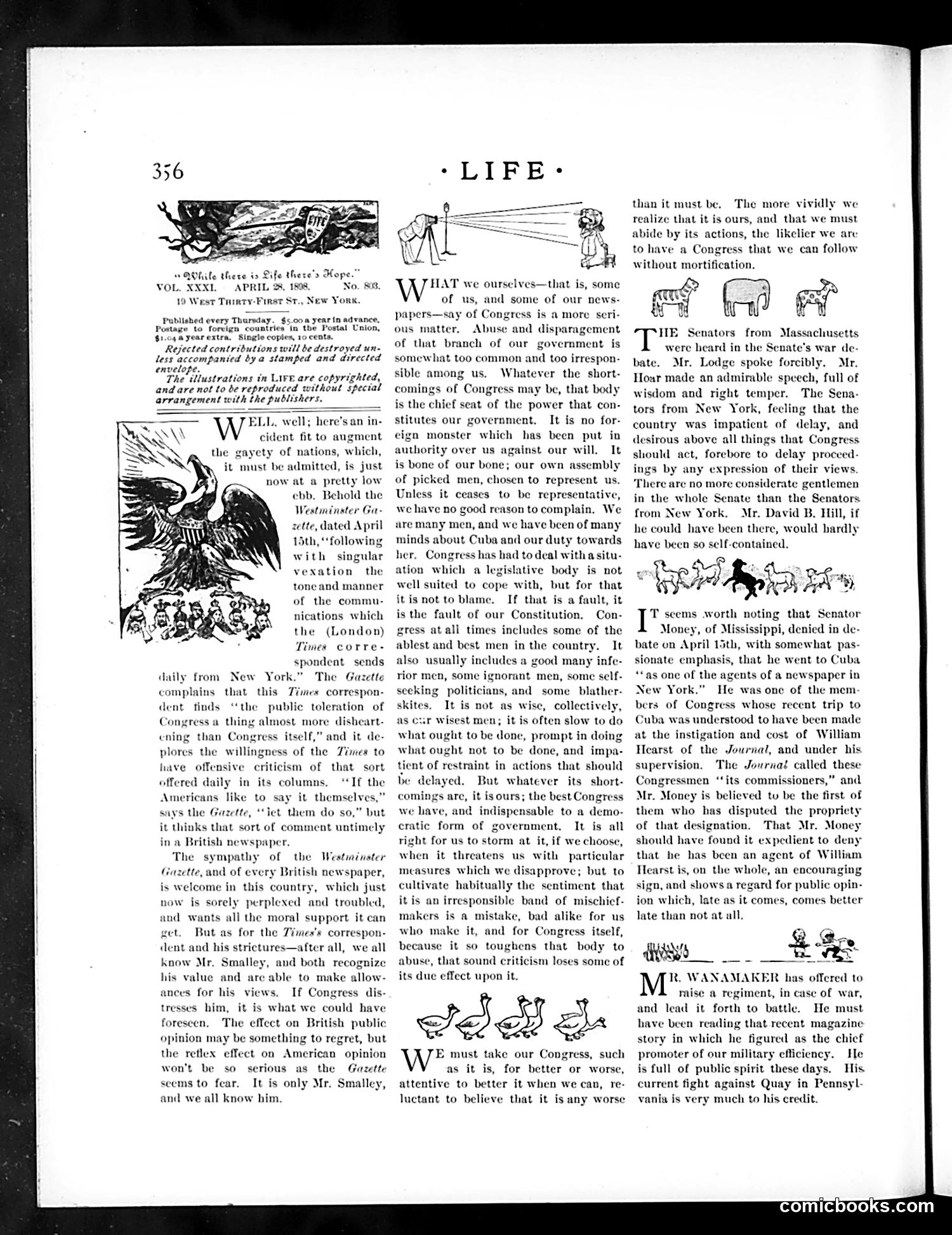 Life — April 28, 1898 — page 4: Life, 1898-04-28