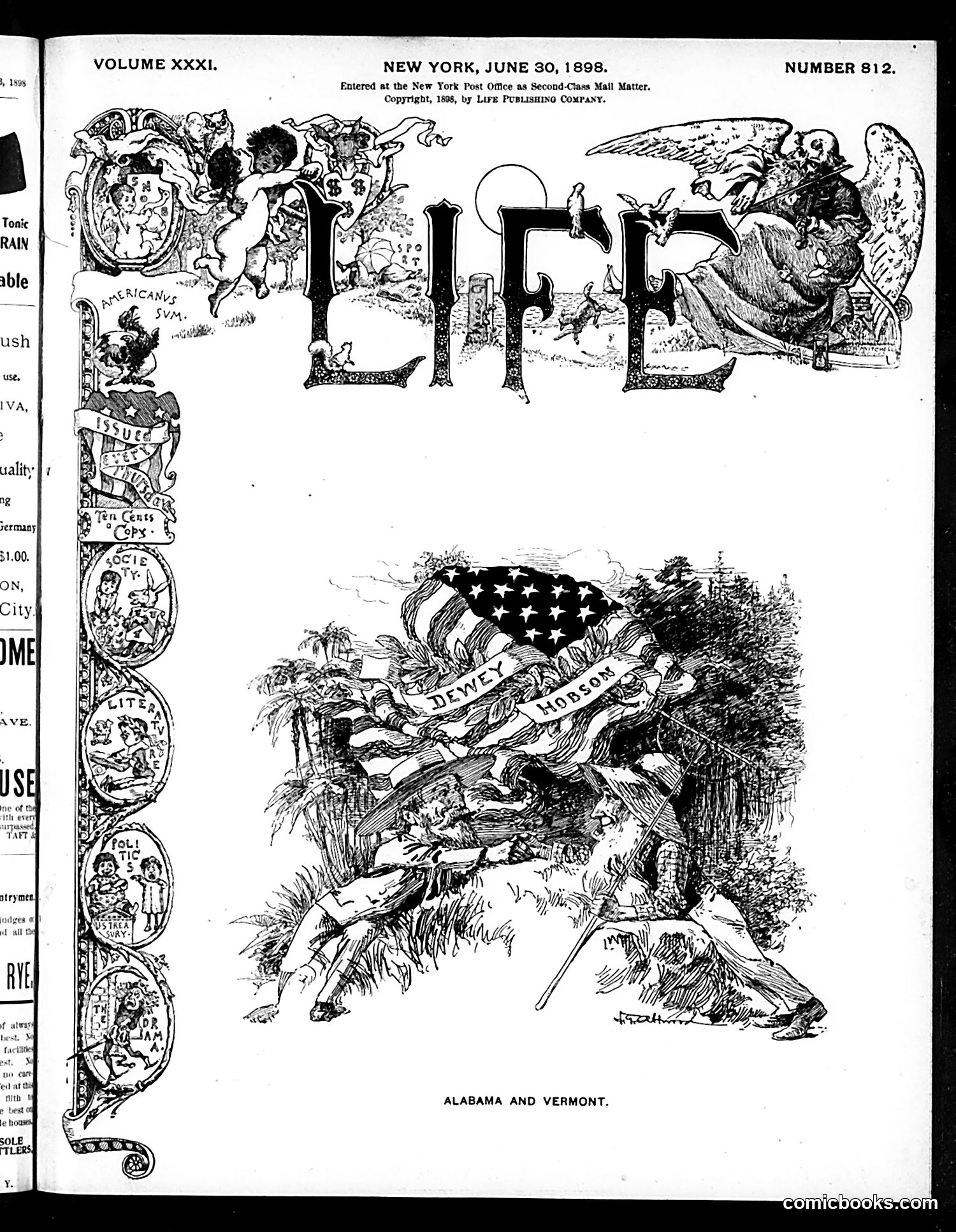 Life — June 30, 1898 — page 1: Life, 1898-06-30