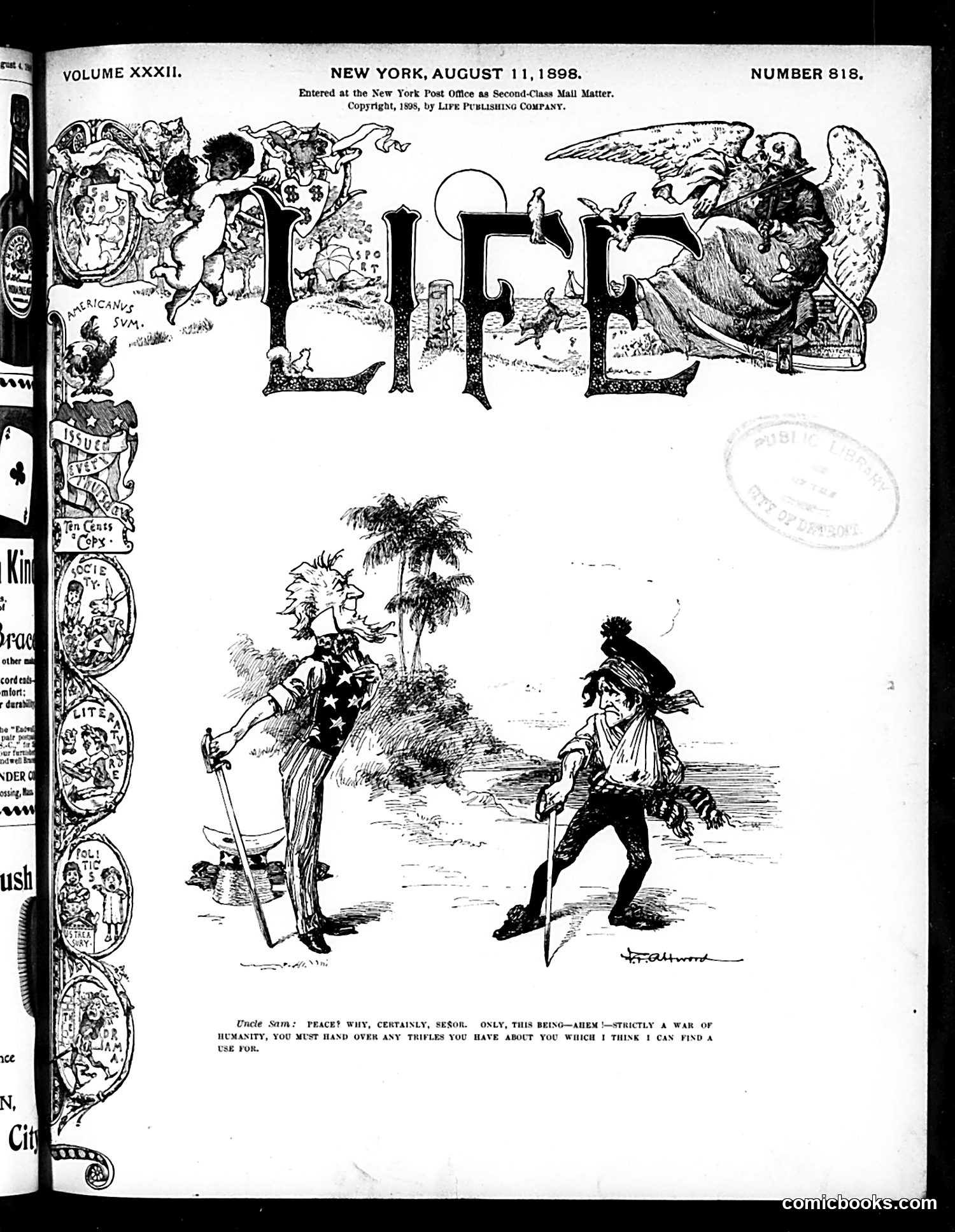 Life — August 11, 1898 — page 1: Life, 1898-08-11