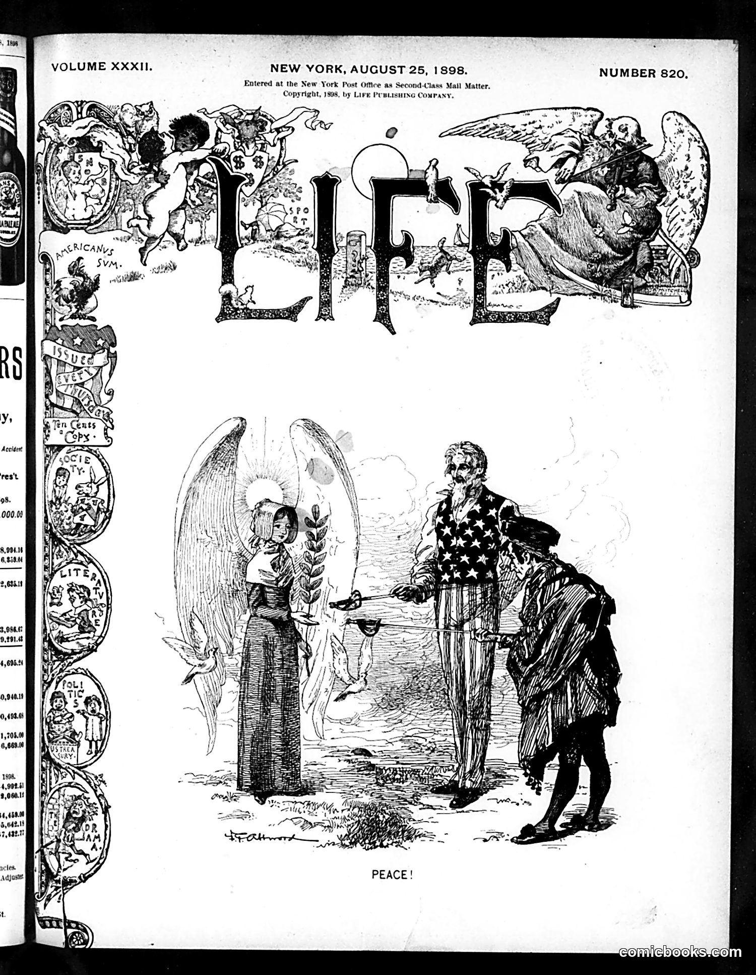 Life — August 25, 1898 — page 1: Life, 1898-08-25