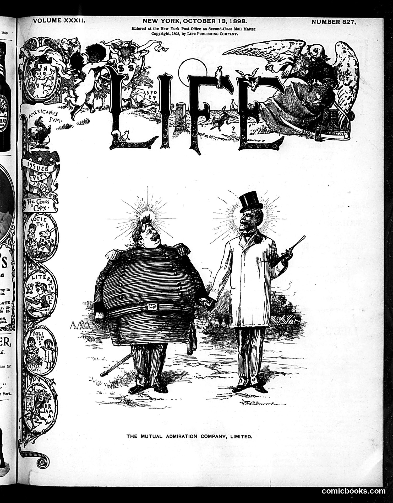 Life — October 13, 1898 — page 1: Life, 1898-10-13