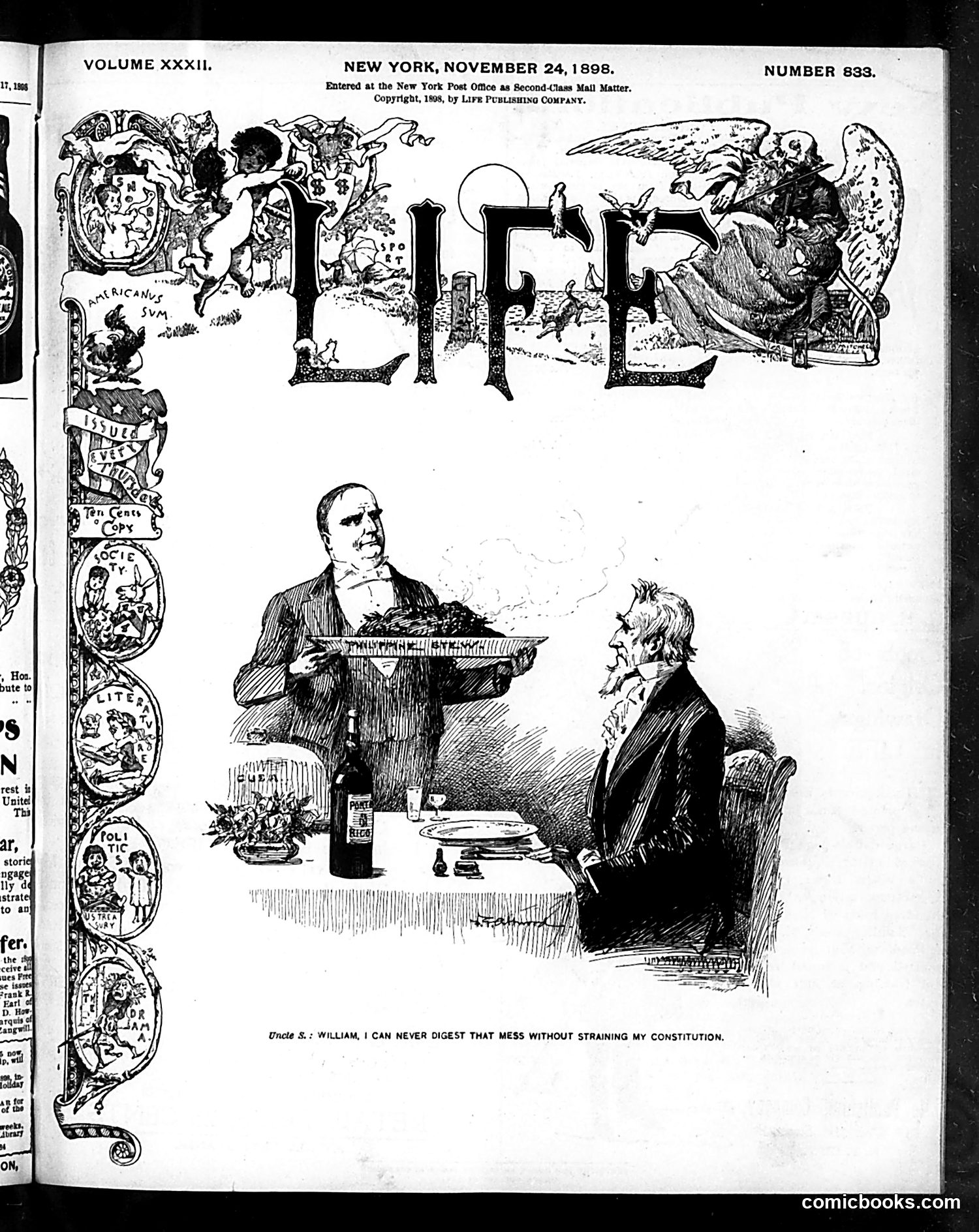 Life — November 24, 1898 — page 1: Life, 1898-11-24