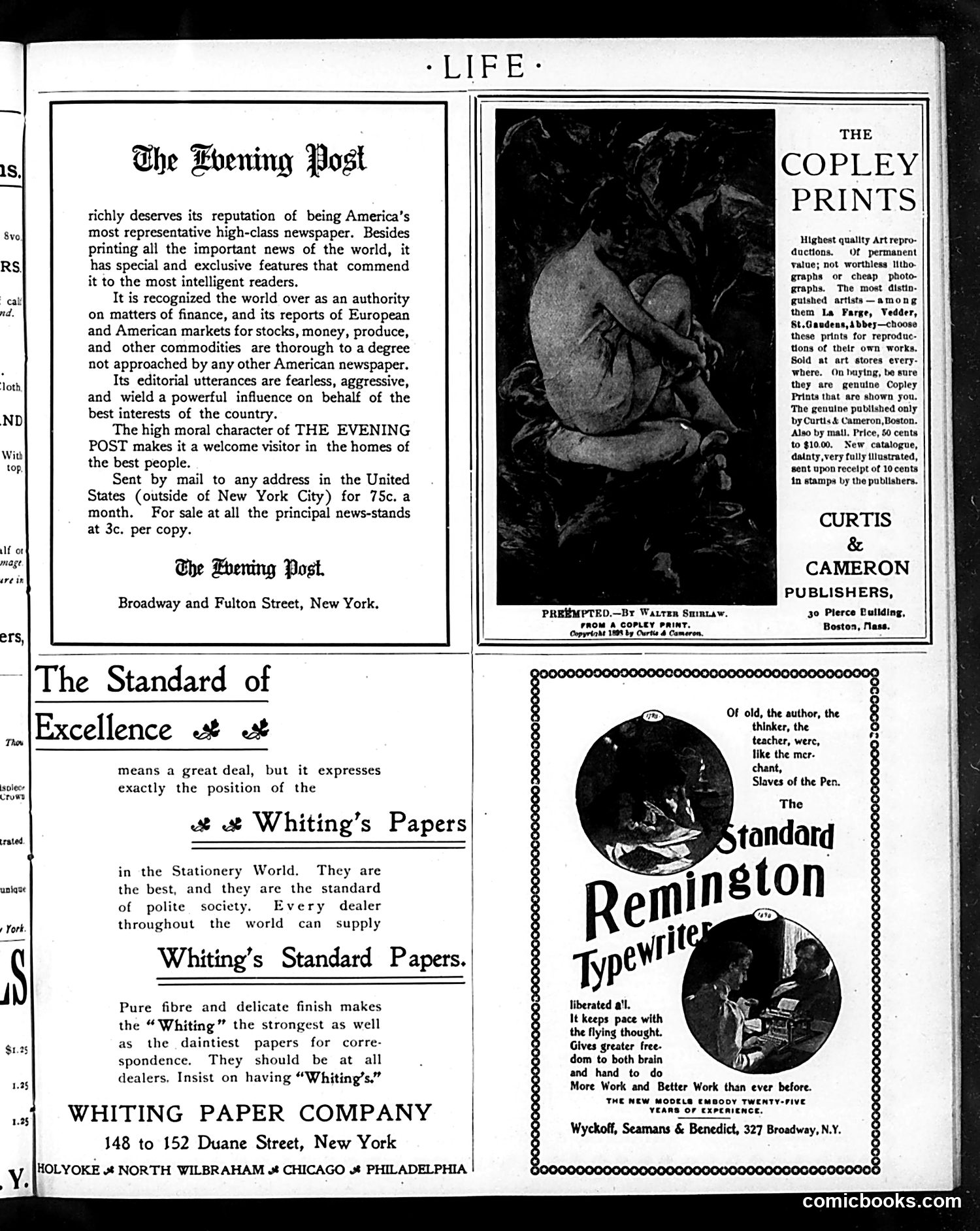 Life — December 3, 1898 — page 5: Life, 1898-12-03