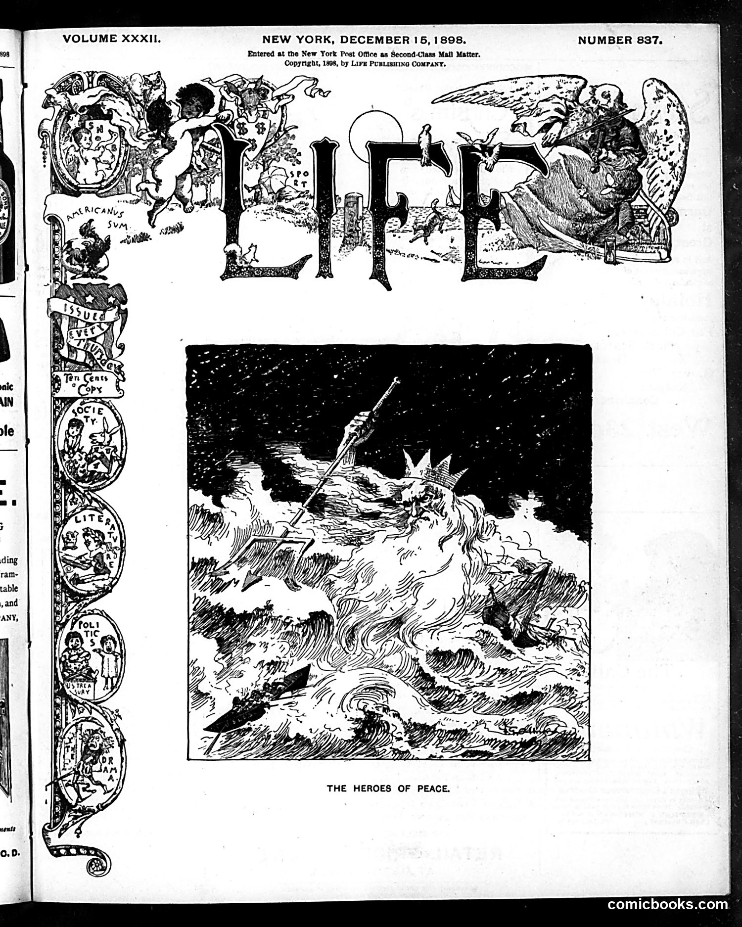 Life — December 15, 1898 — page 1: Life, 1898-12-15