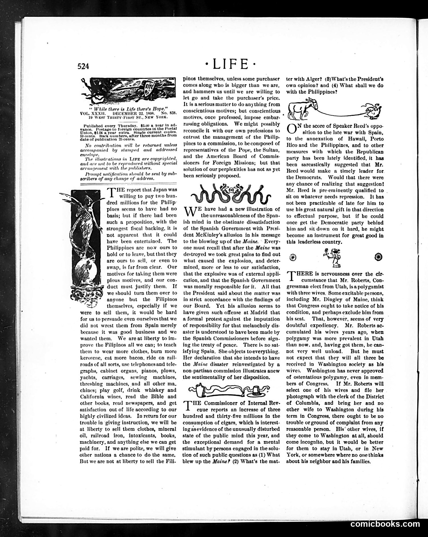 Life — December 22, 1898 — page 4: Life, 1898-12-22