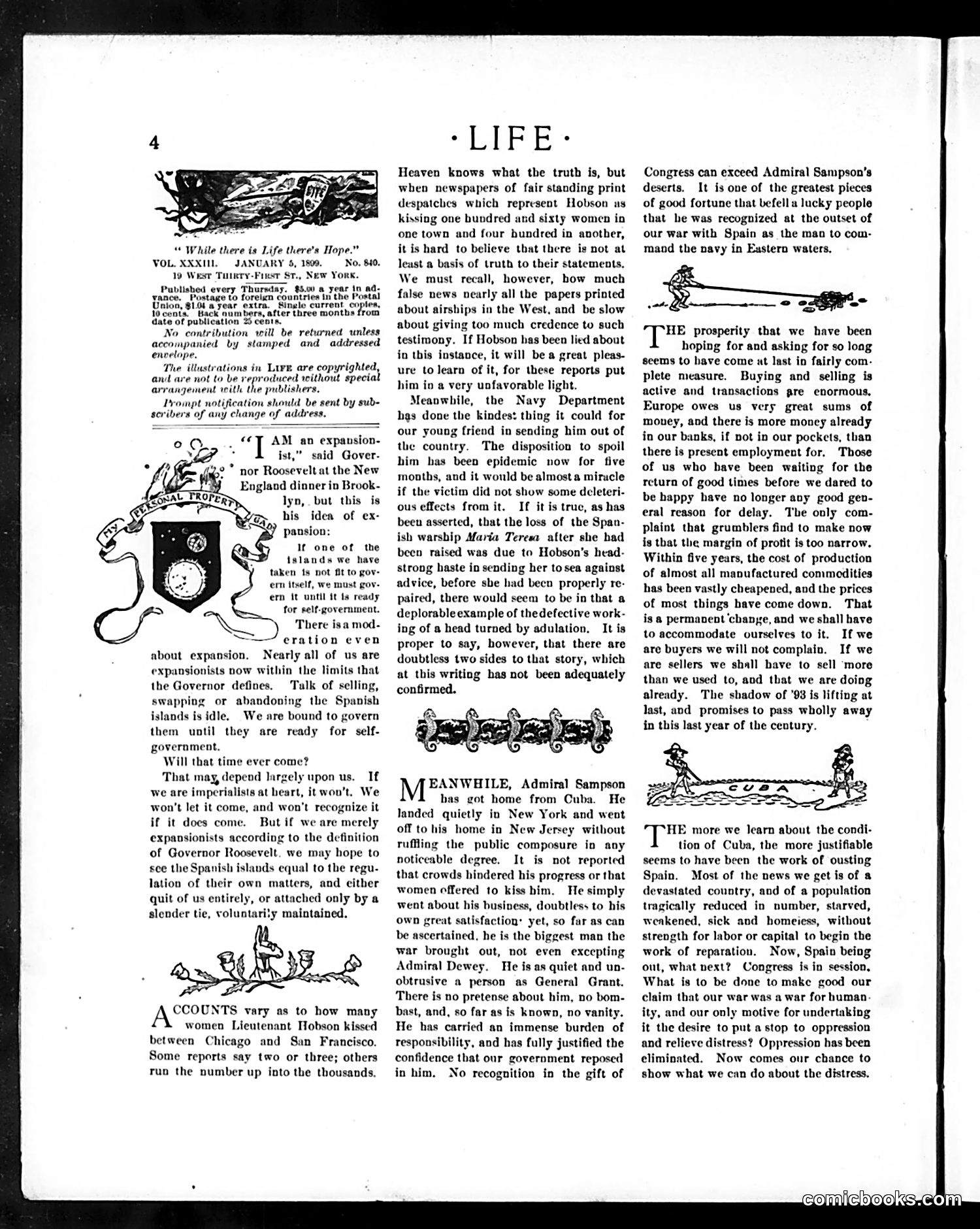 Life — January 5, 1899 — page 4: Life, 1899-01-05