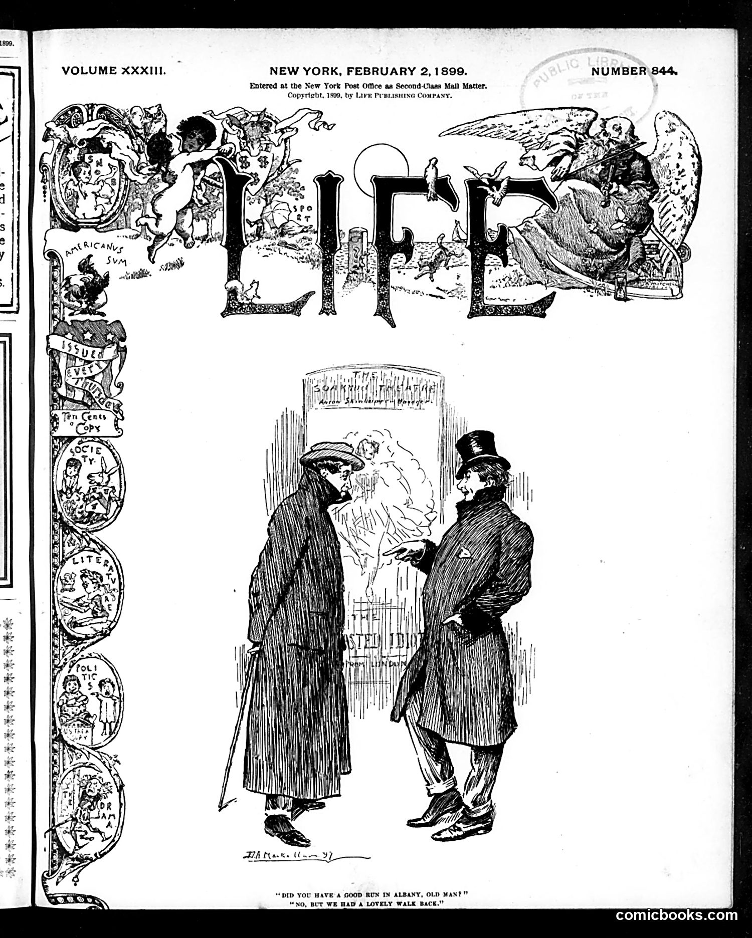 Life — February 2, 1899 — page 1: Life, 1899-02-02