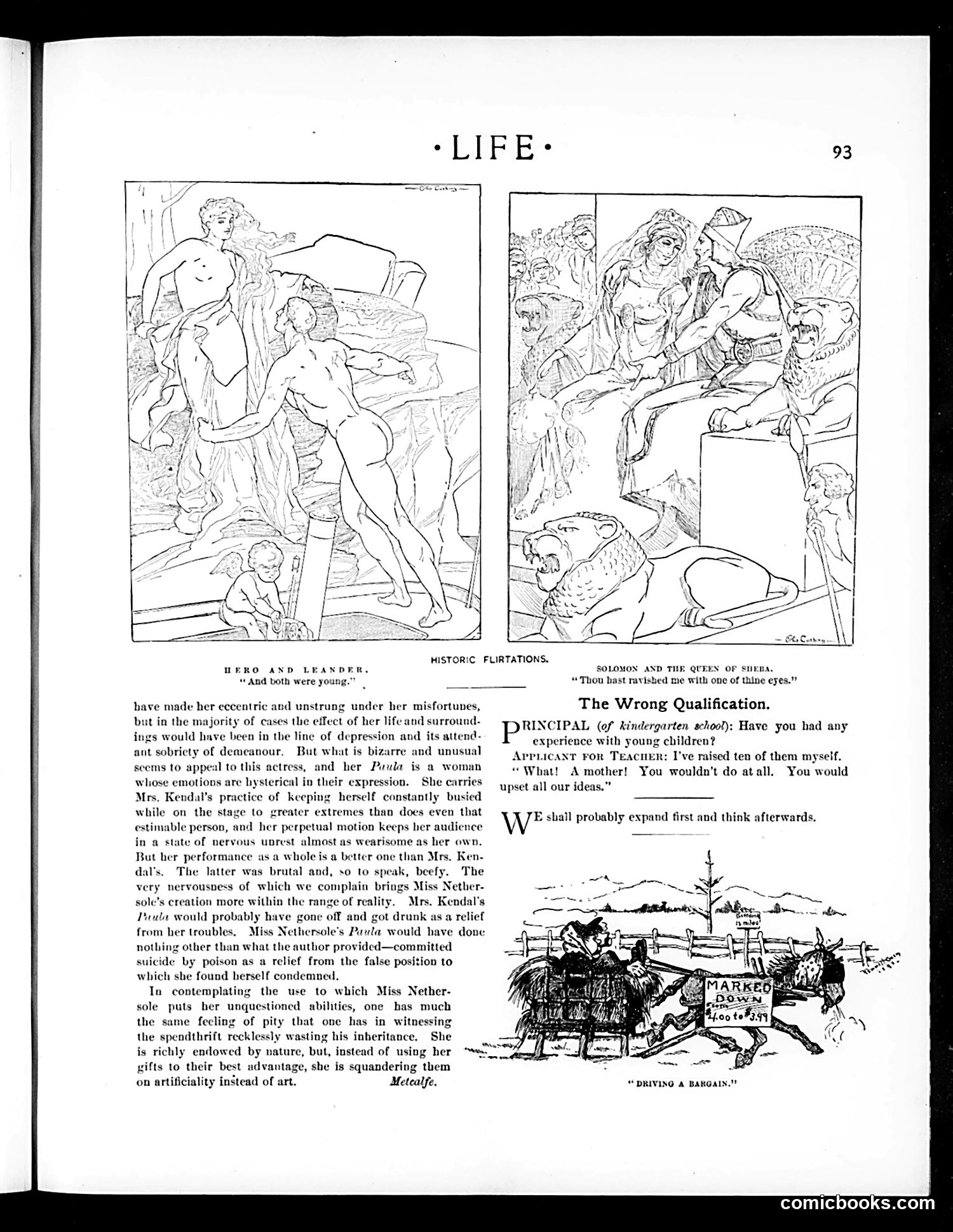Life — February 2, 1899 — page 13: Life, 1899-02-02