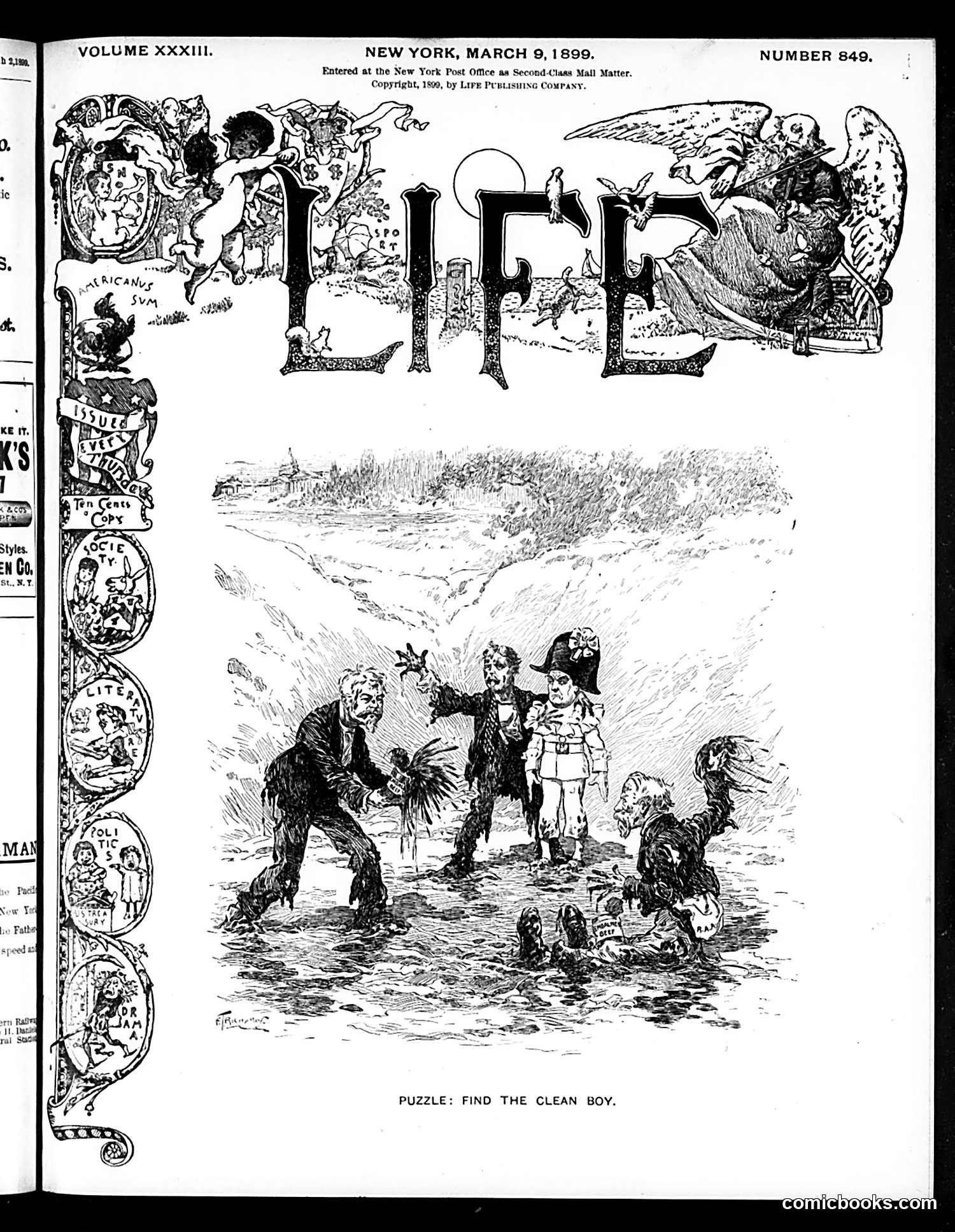 Life — March 9, 1899 — page 1: Life, 1899-03-09