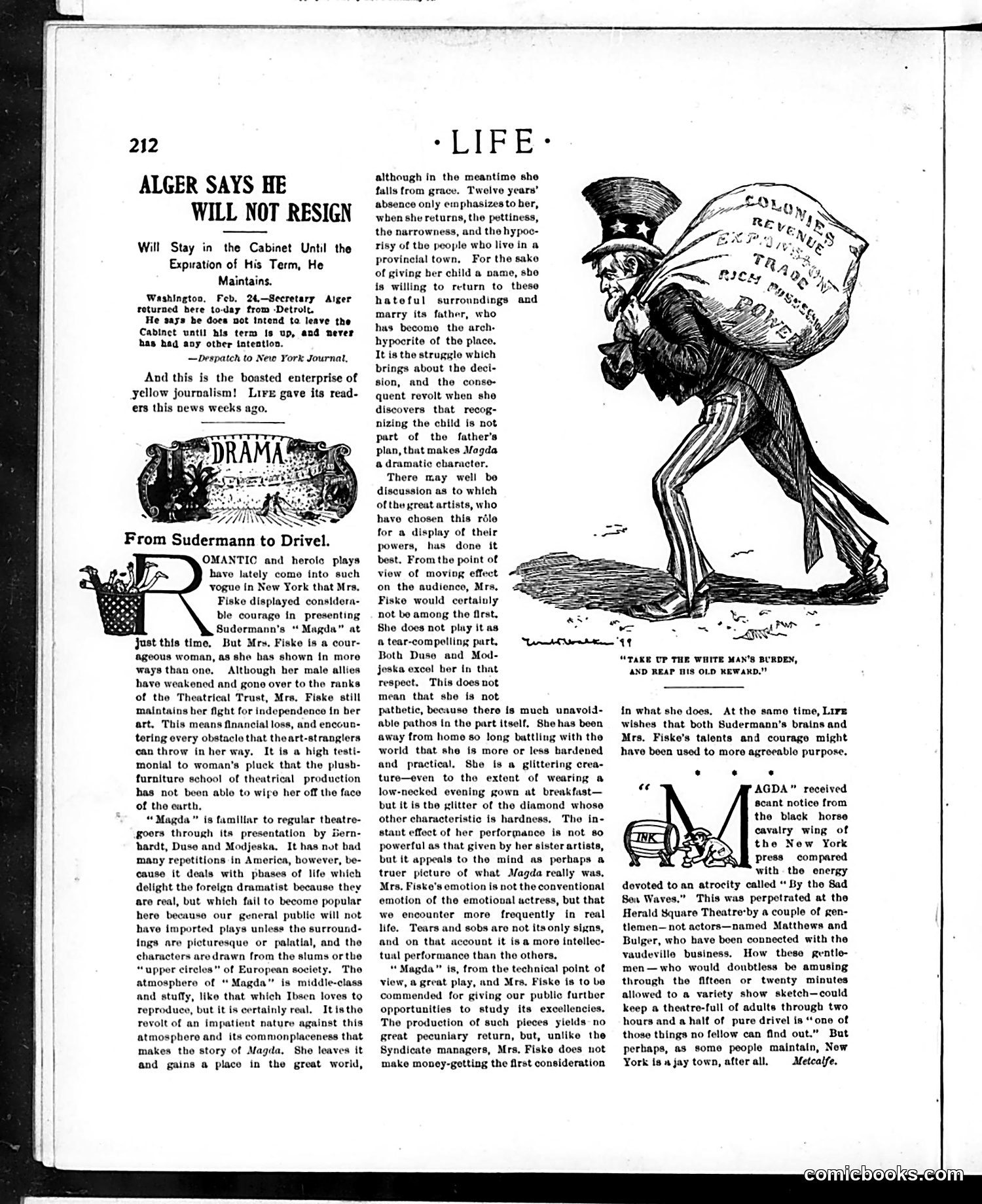 Life — March 16, 1899 — page 12: Life, 1899-03-16