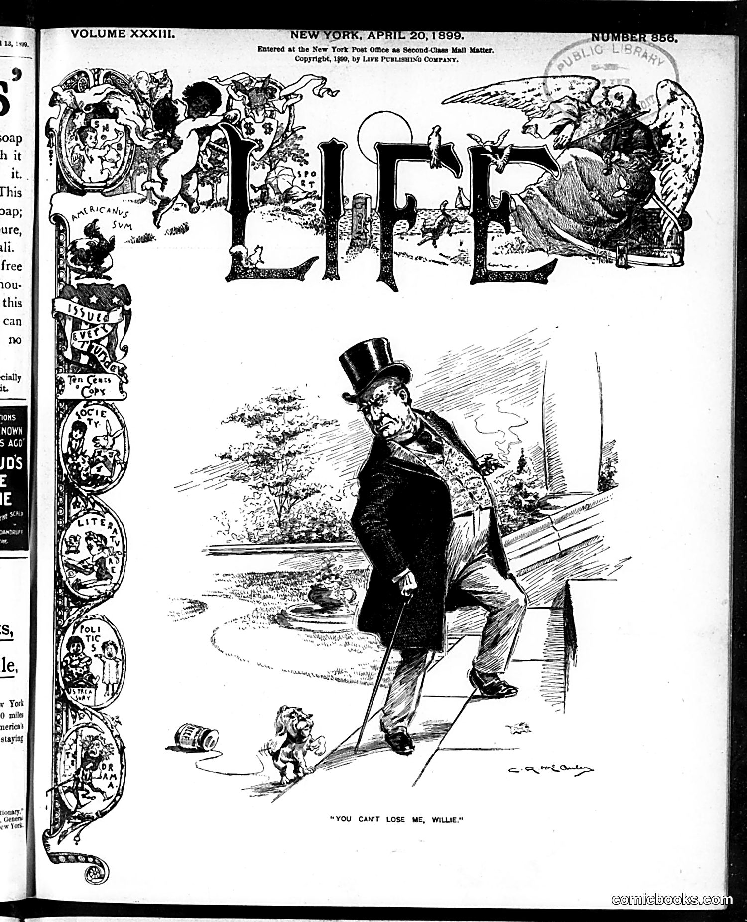 Life — April 20, 1899 — page 1: Life, 1899-04-20