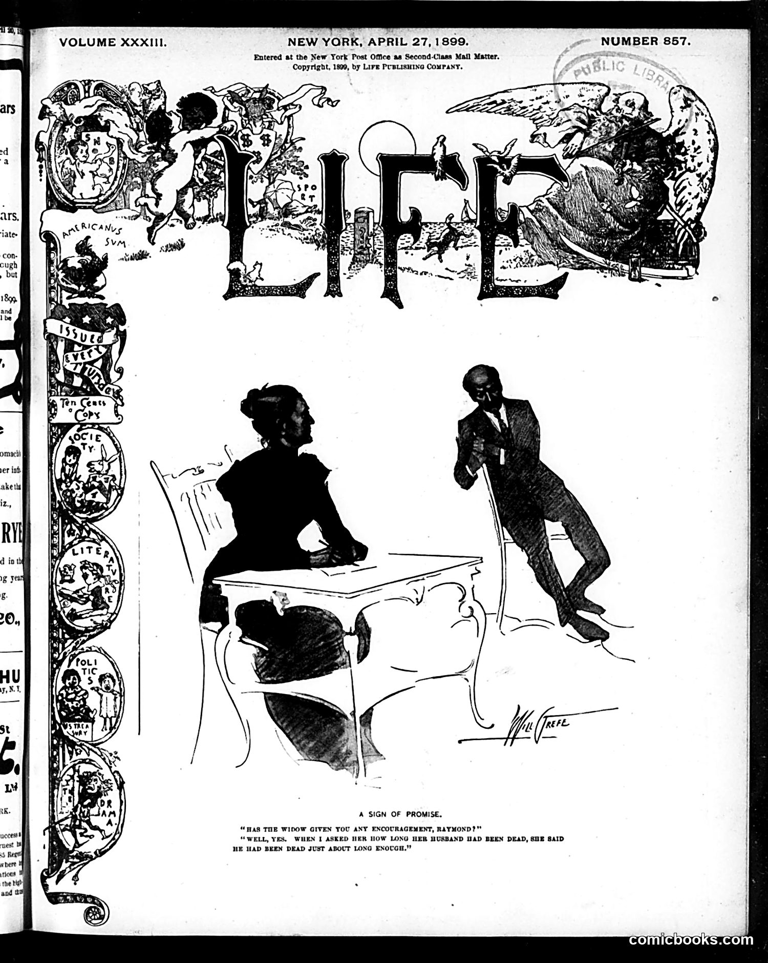 Life — April 27, 1899 — page 1: Life, 1899-04-27