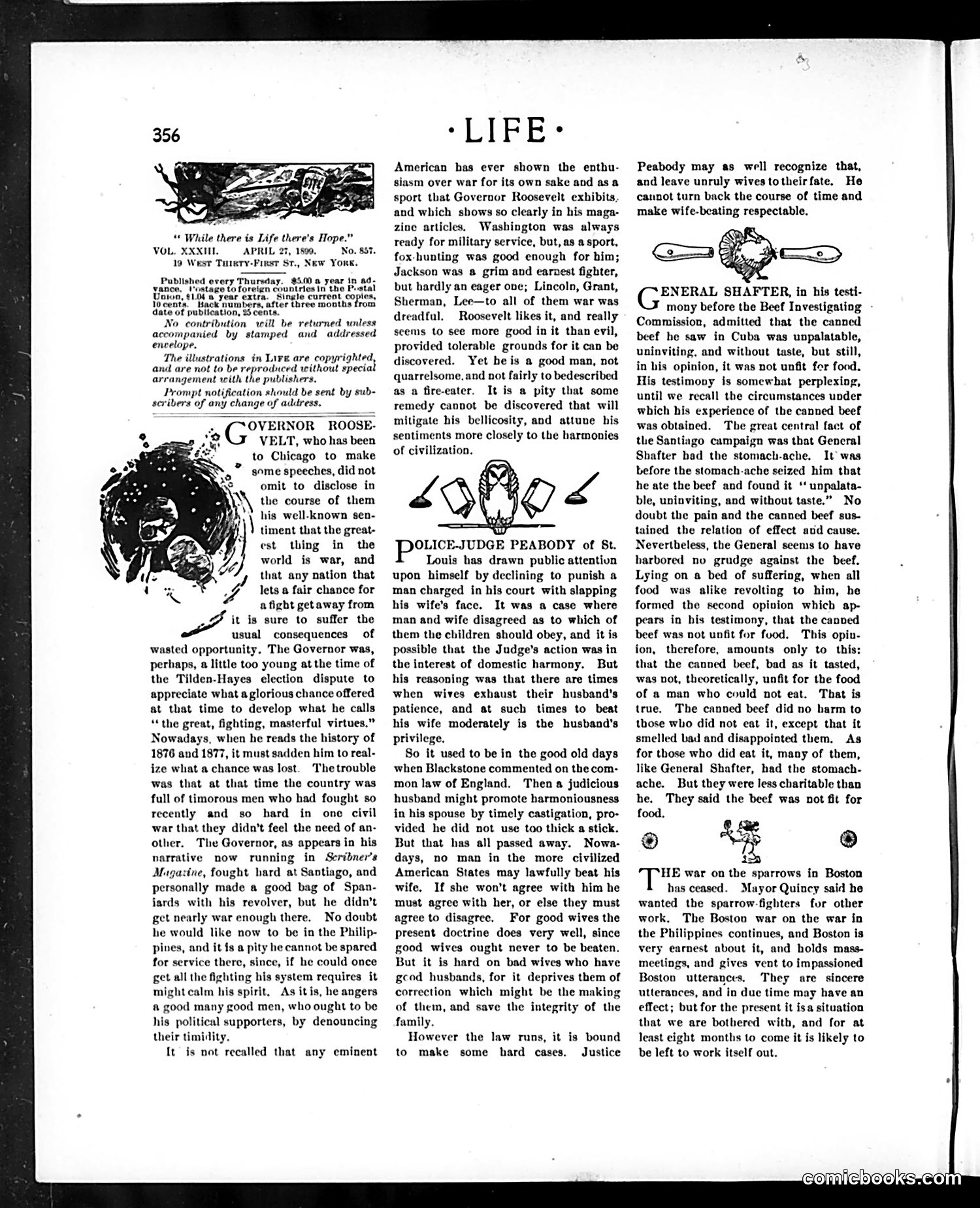 Life — April 27, 1899 — page 4: Life, 1899-04-27