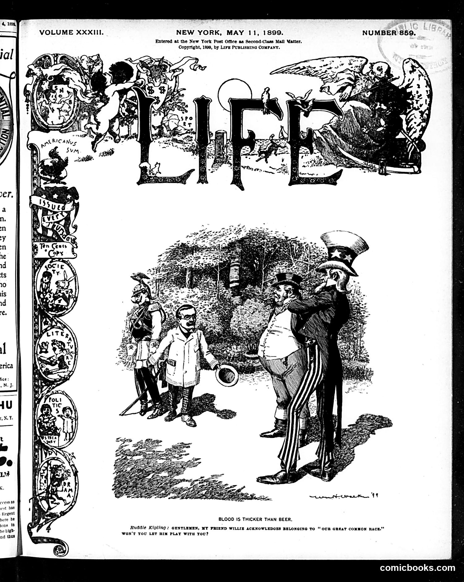 Life — May 11, 1899 — page 1: Life, 1899-05-11