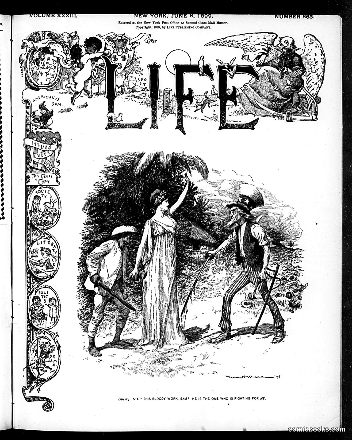 Life — June 8, 1899 — page 1: Life, 1899-06-08