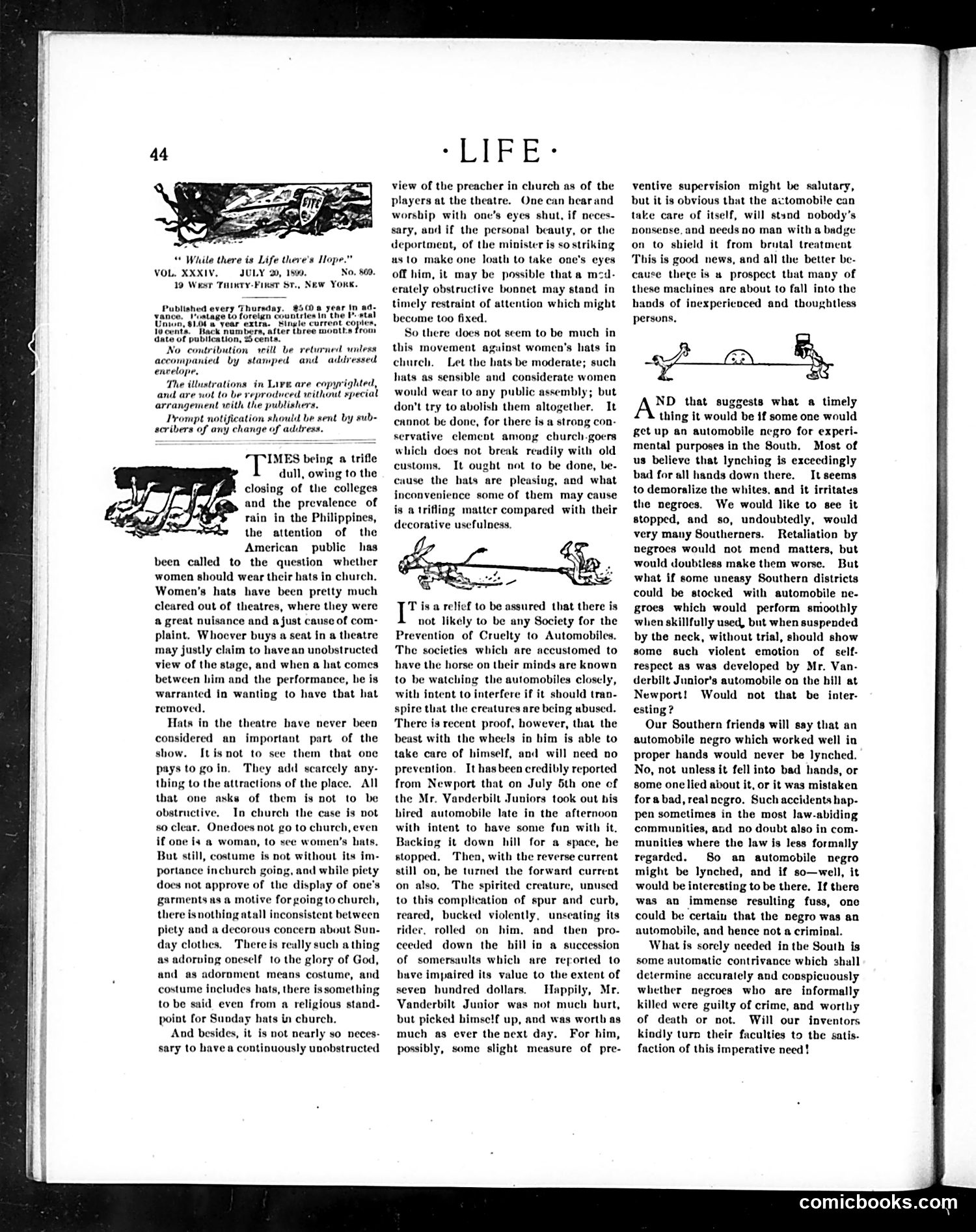 Life — July 20, 1899 — page 4: Life, 1899-07-20