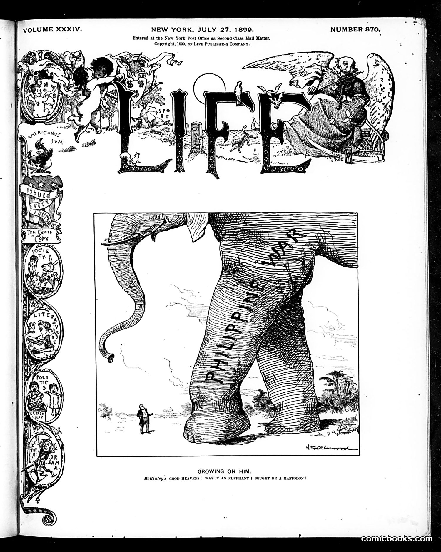Life — July 27, 1899 — page 1: Life, 1899-07-27