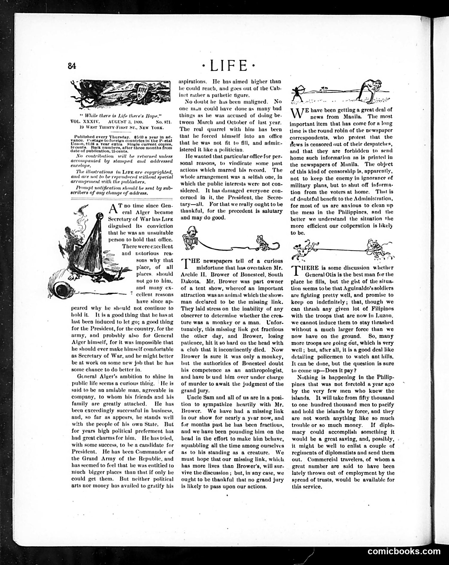 Life — August 3, 1899 — page 4: Life, 1899-08-03