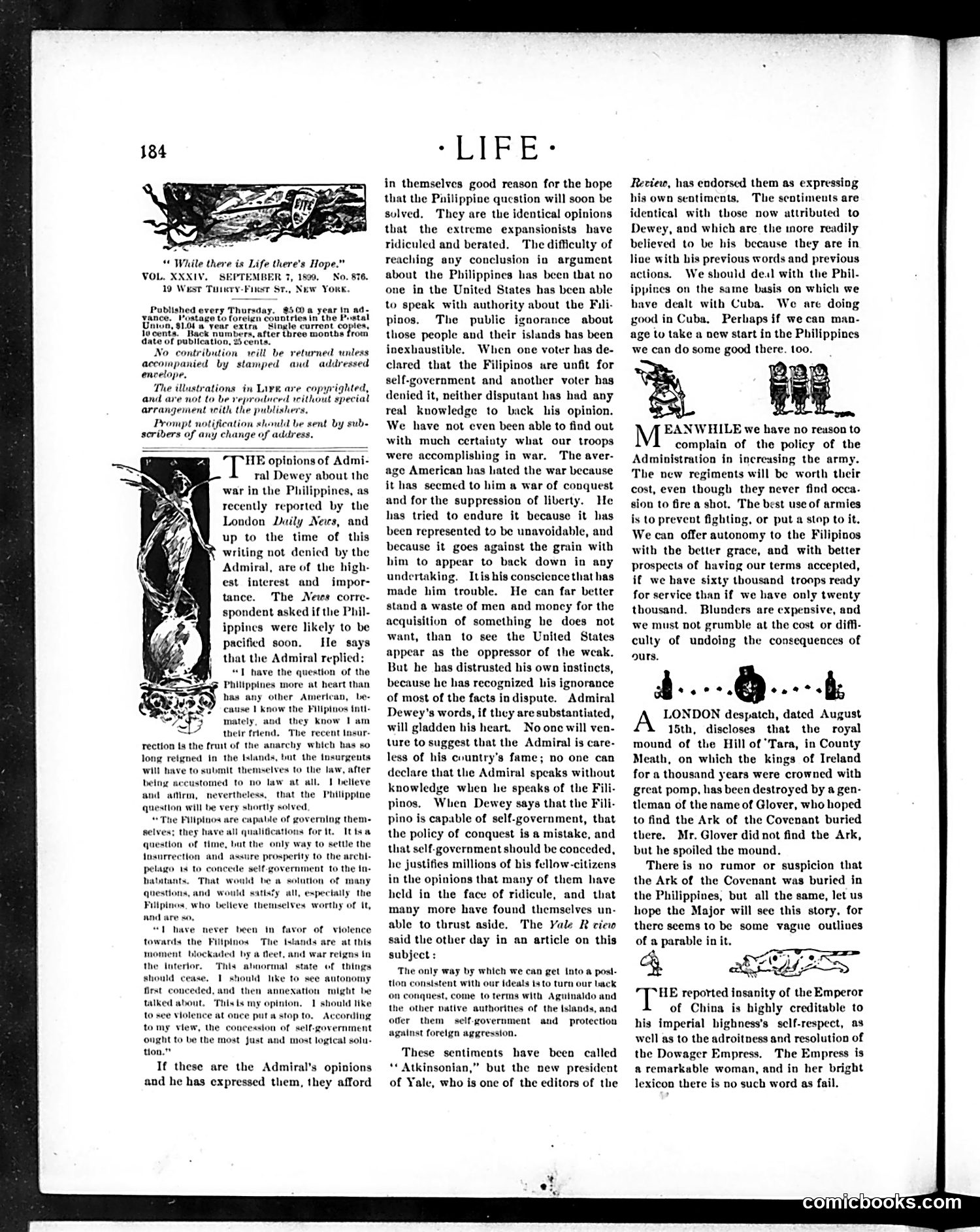 Life — September 7, 1899 — page 4: Life, 1899-09-07
