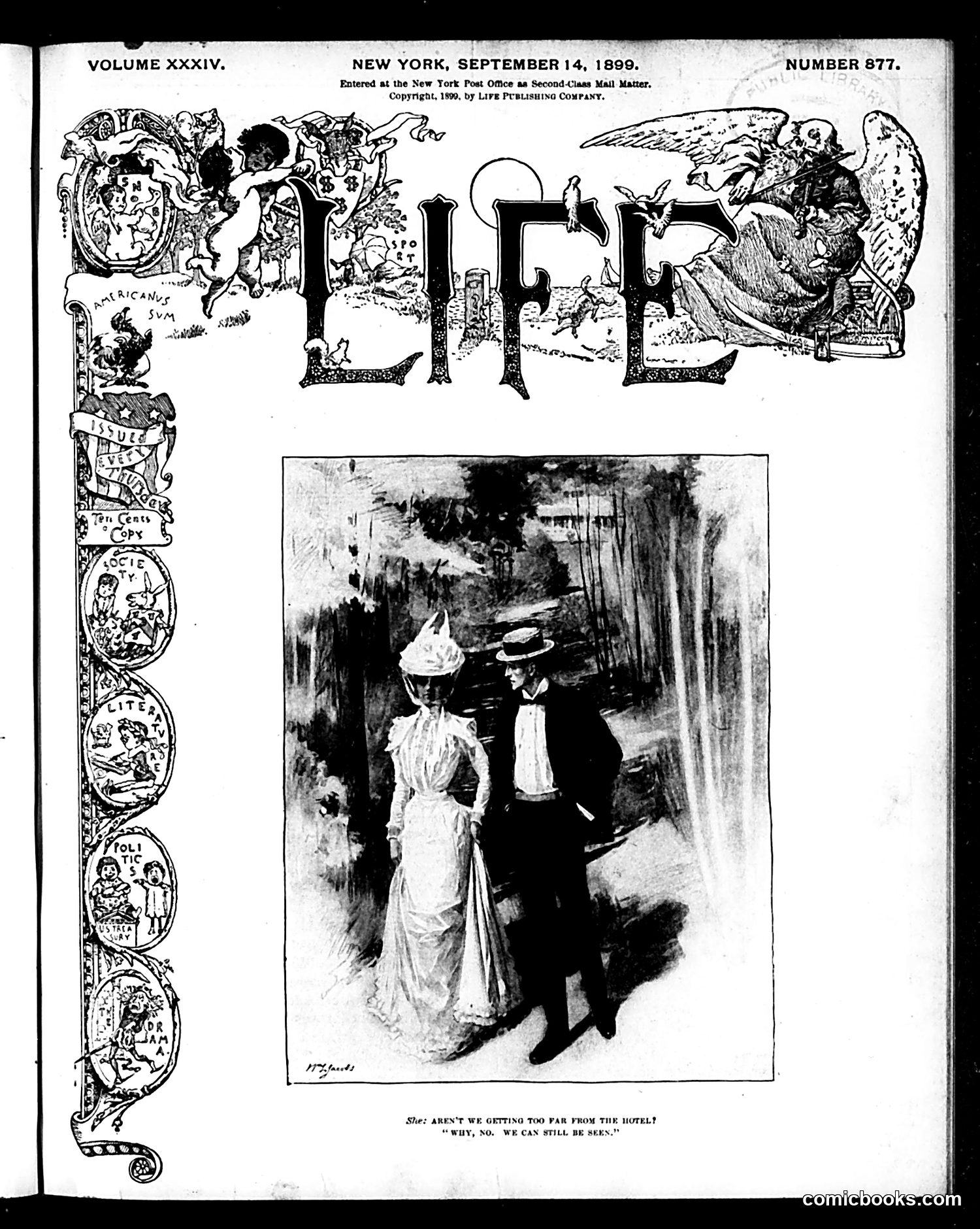 Life — September 14, 1899 — page 1: Life, 1899-09-14
