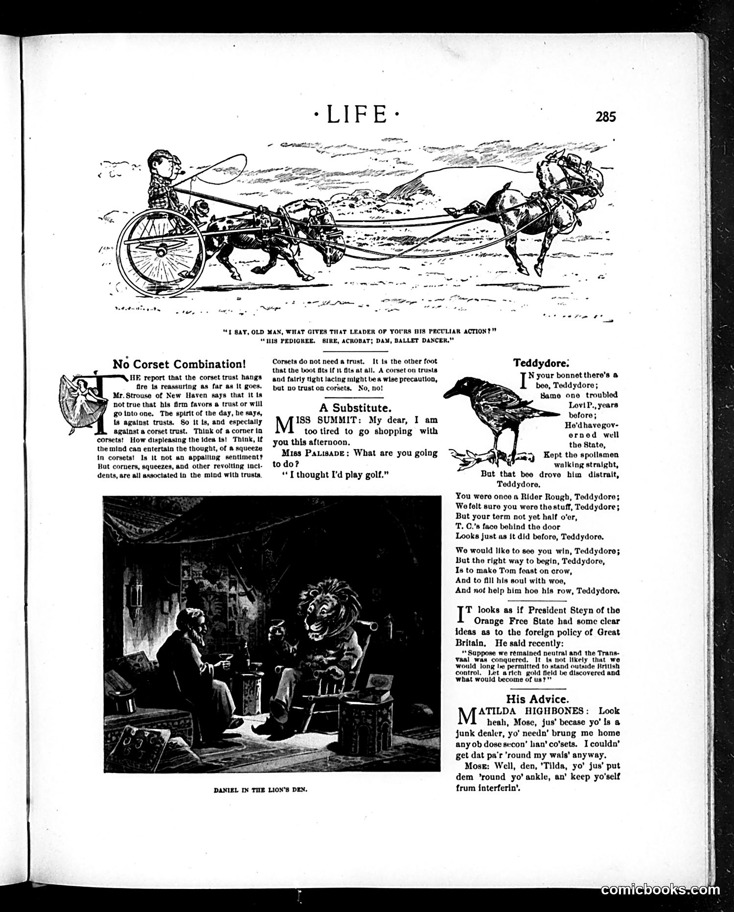 Life — October 12, 1899 — page 5: Life, 1899-10-12