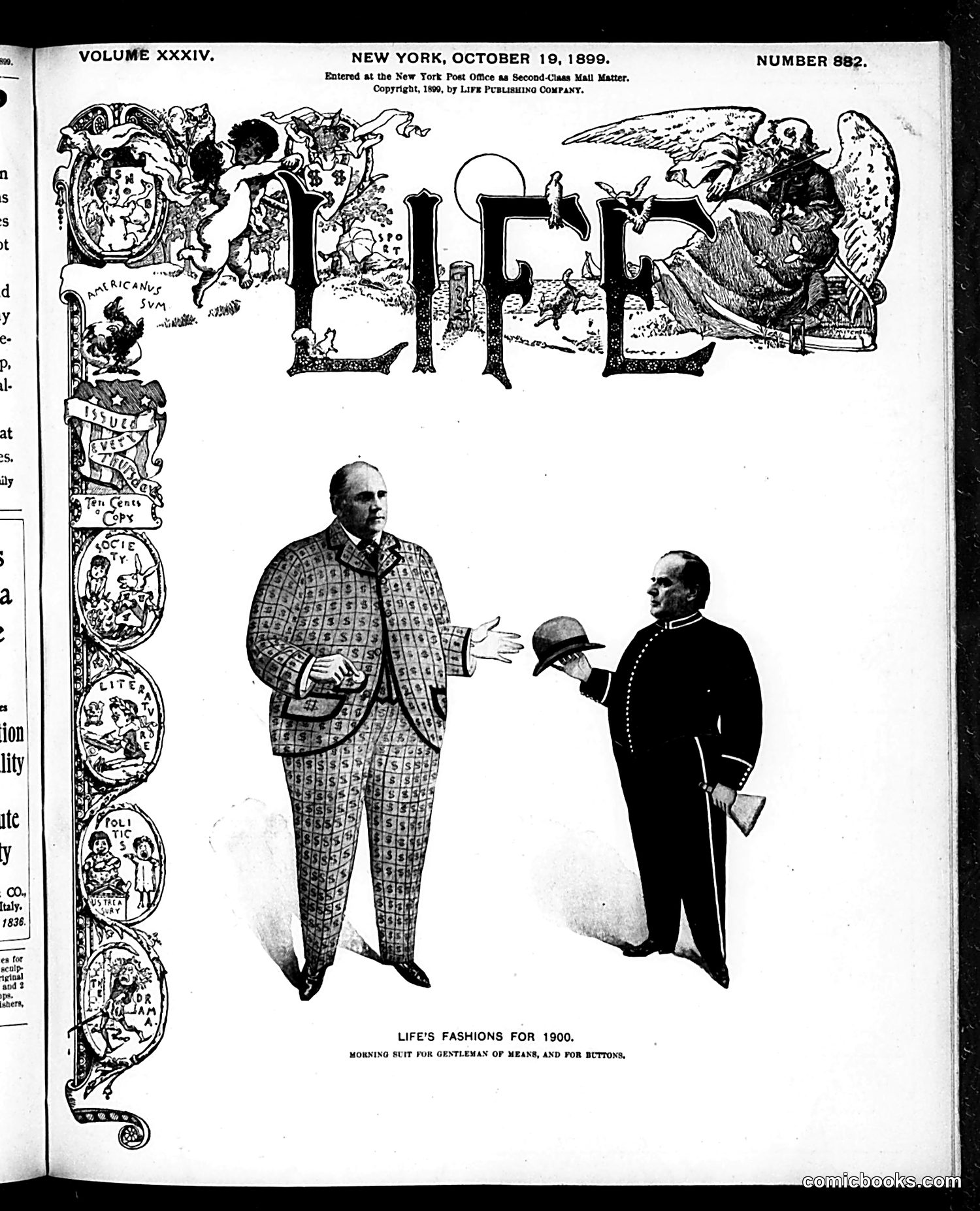 Life — October 19, 1899 — page 1: Life, 1899-10-19