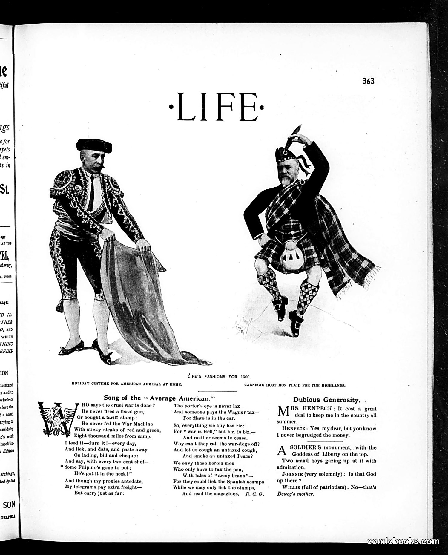 Life — November 9, 1899 — page 3: Life, 1899-11-09