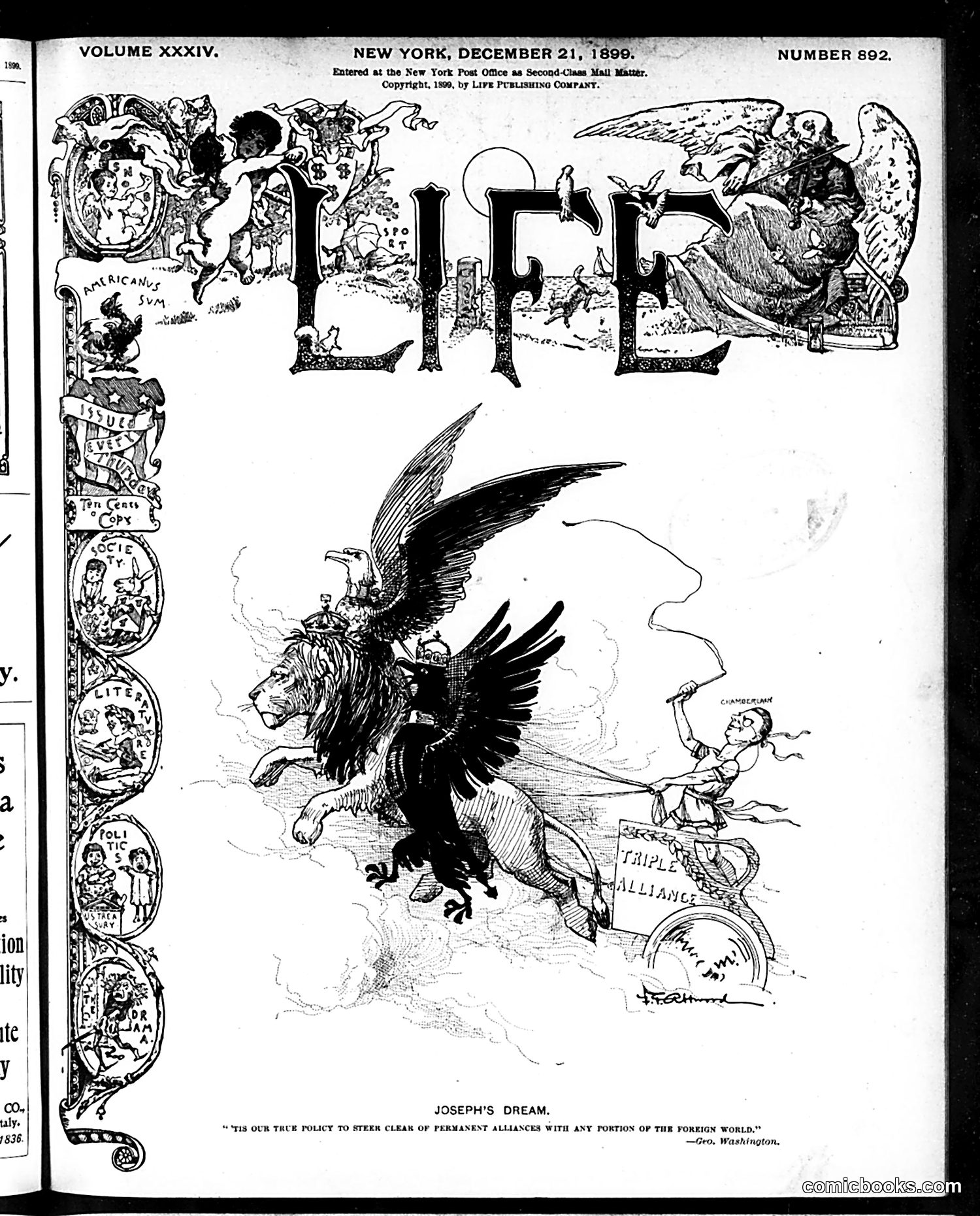 Life — December 21, 1899 — page 1: Life, 1899-12-21