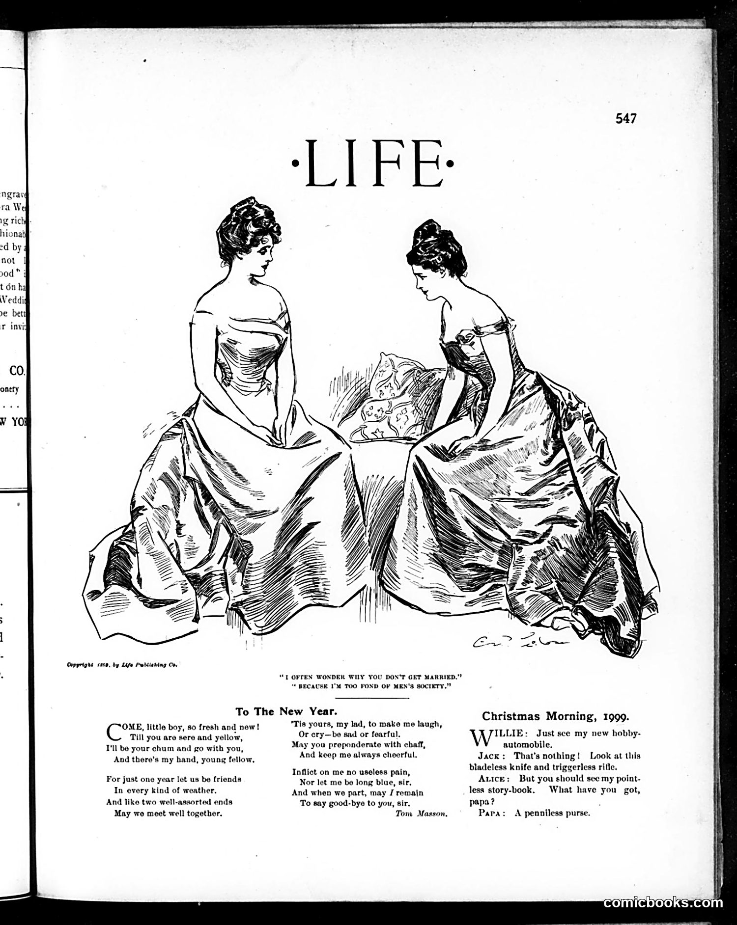 Life — December 28, 1899 — page 3: Life, 1899-12-28