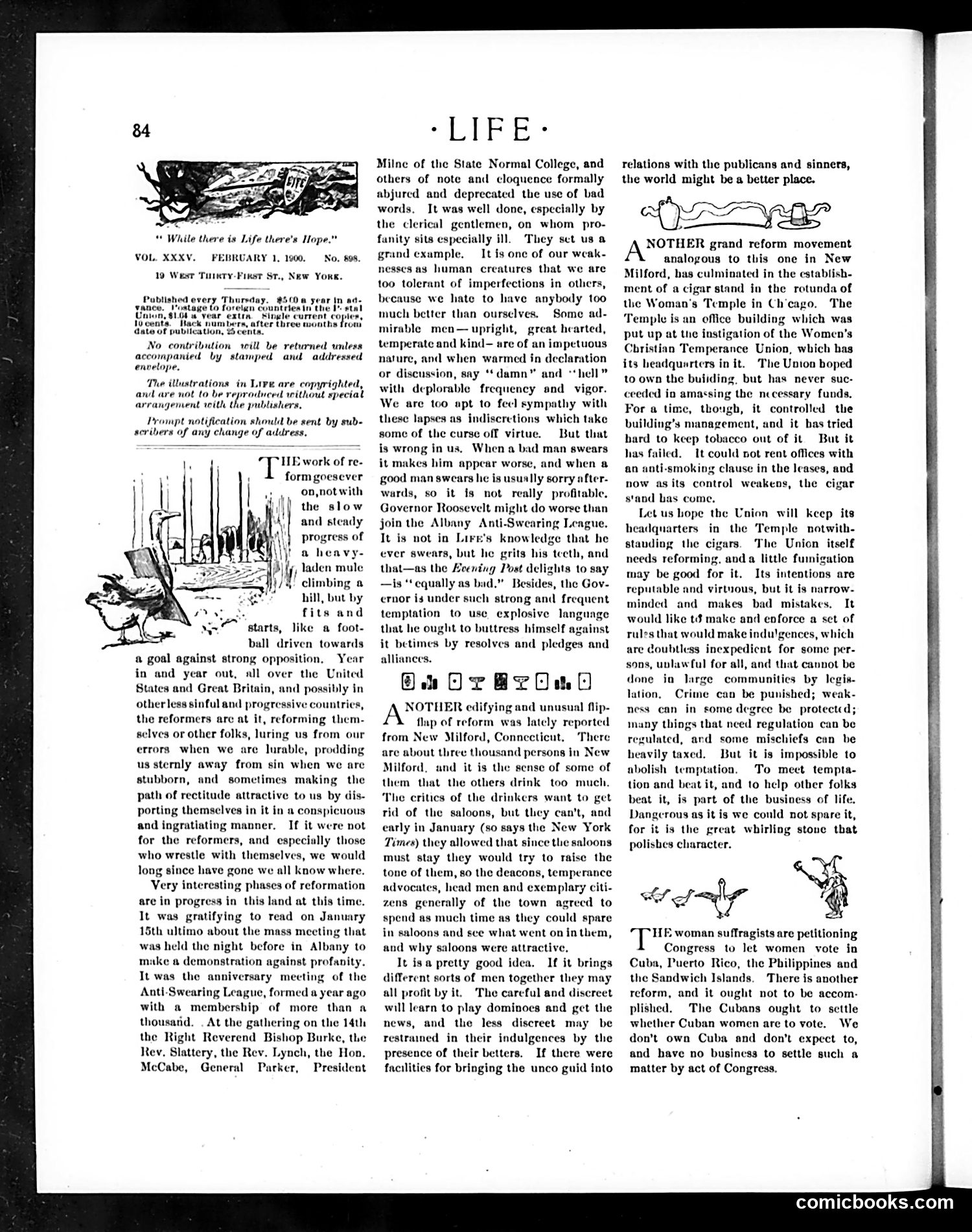 Life — February 1, 1900 — page 4: Life, 1900-02-01