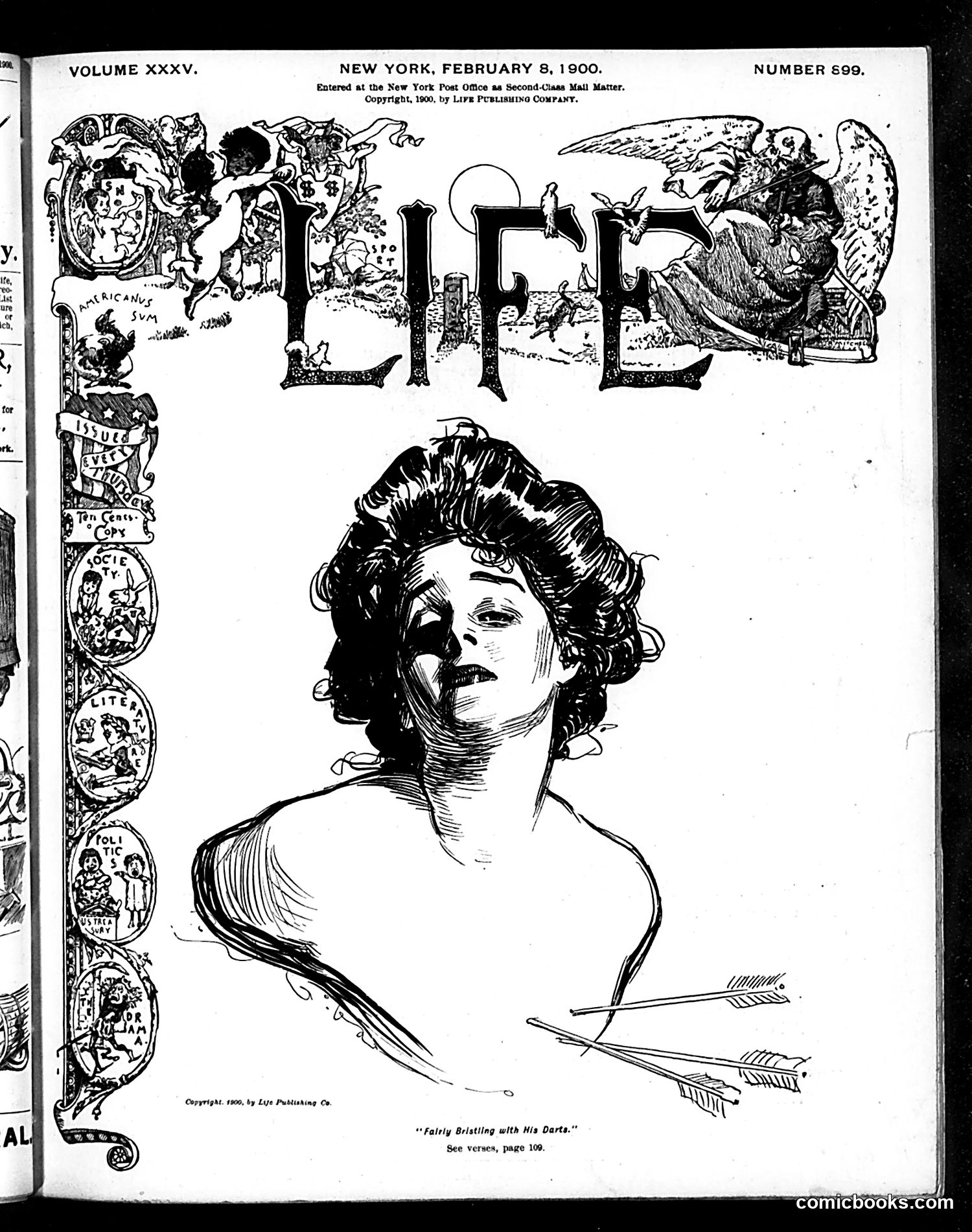 Life — February 8, 1900 — page 1: Life, 1900-02-08
