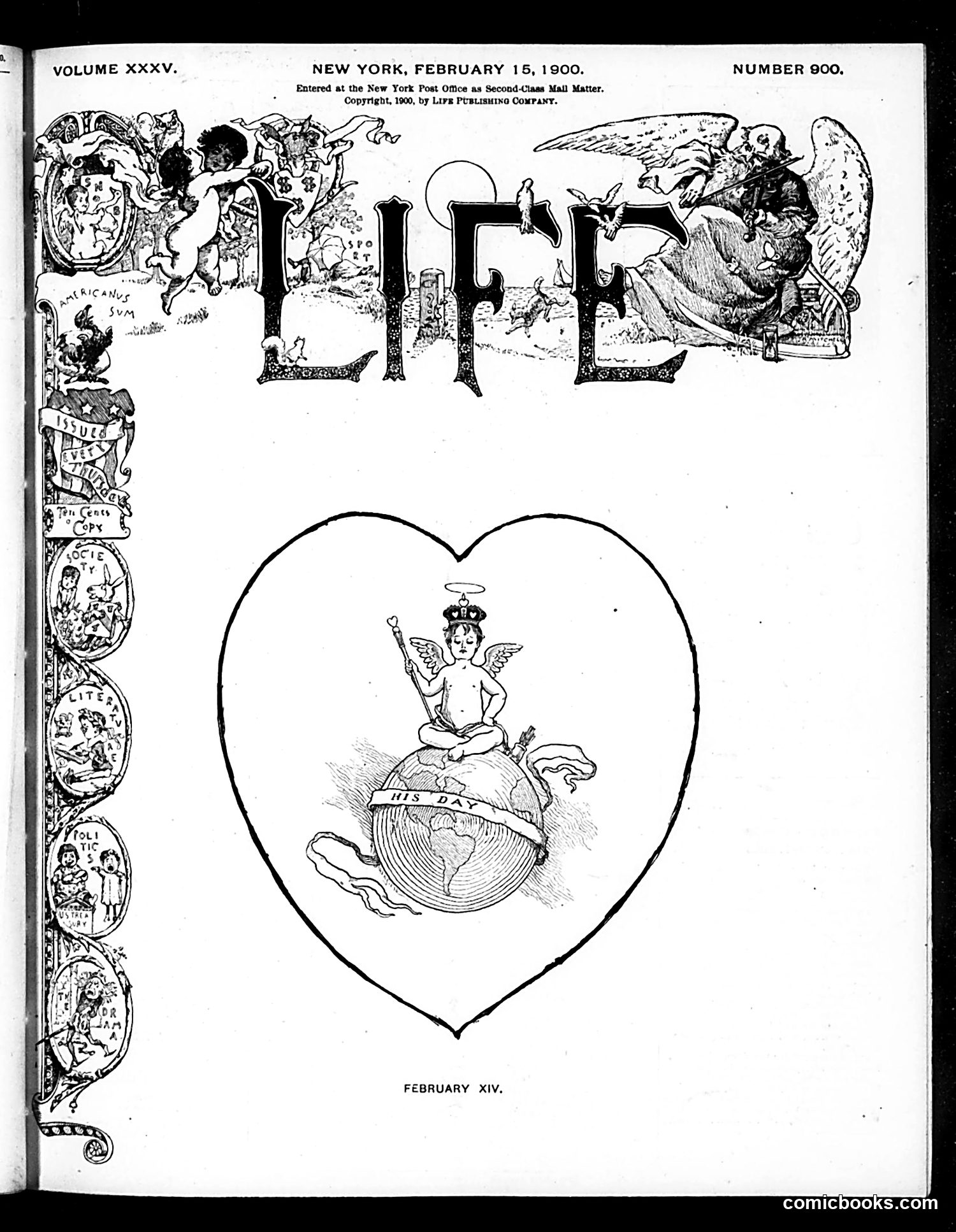 Life — February 15, 1900 — page 1: Life, 1900-02-15