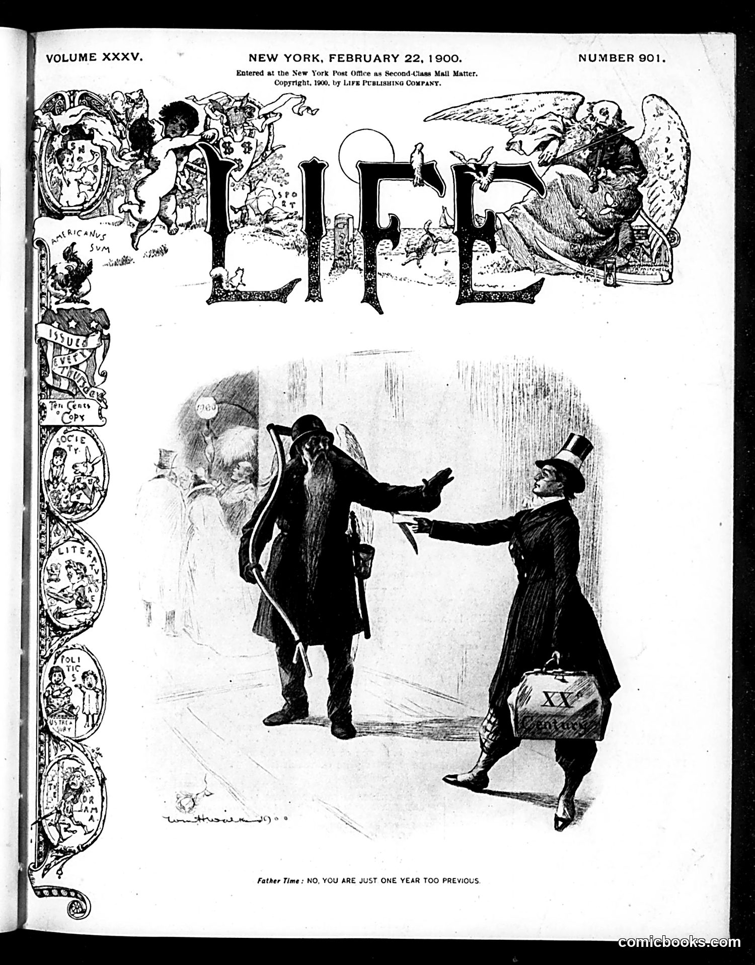 Life — February 22, 1900 — page 1: Life, 1900-02-22