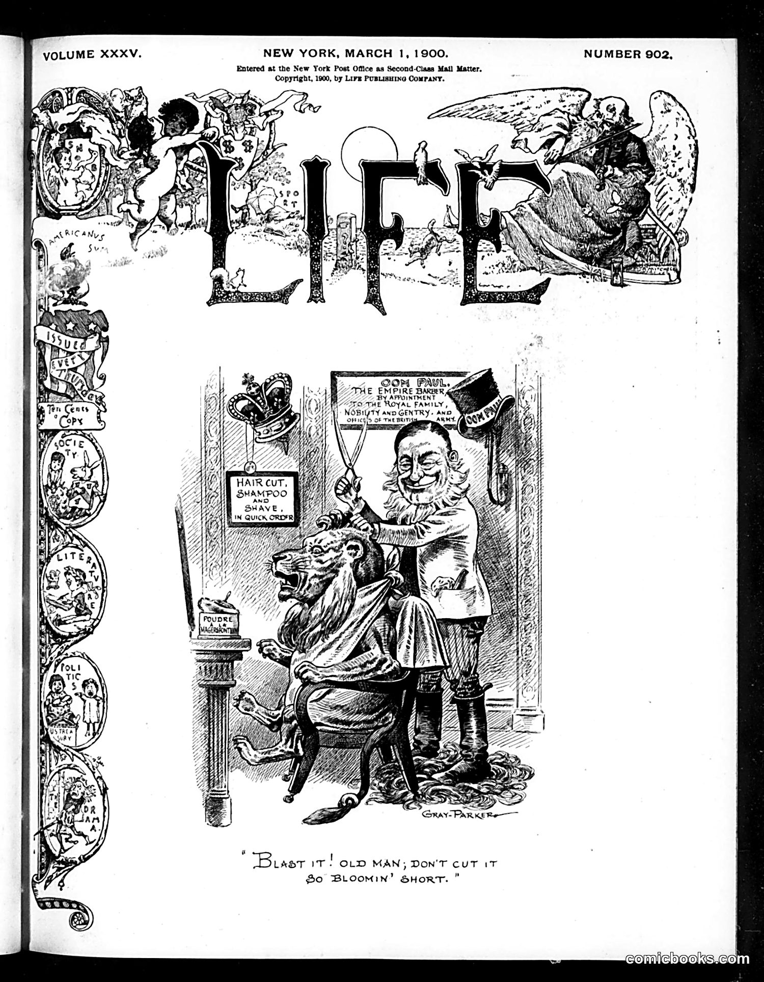 Life — March 1, 1900 — page 1: Life, 1900-03-01
