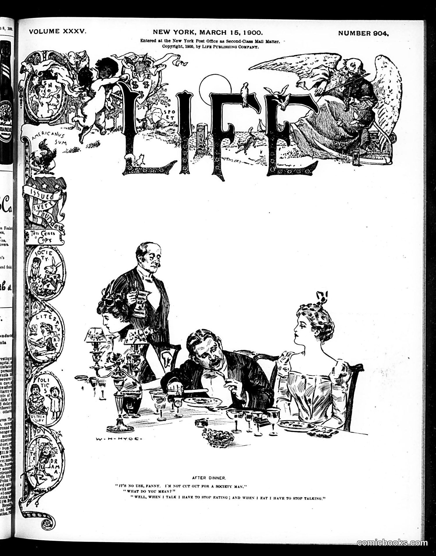 Life — March 15, 1900 — page 1: Life, 1900-03-15