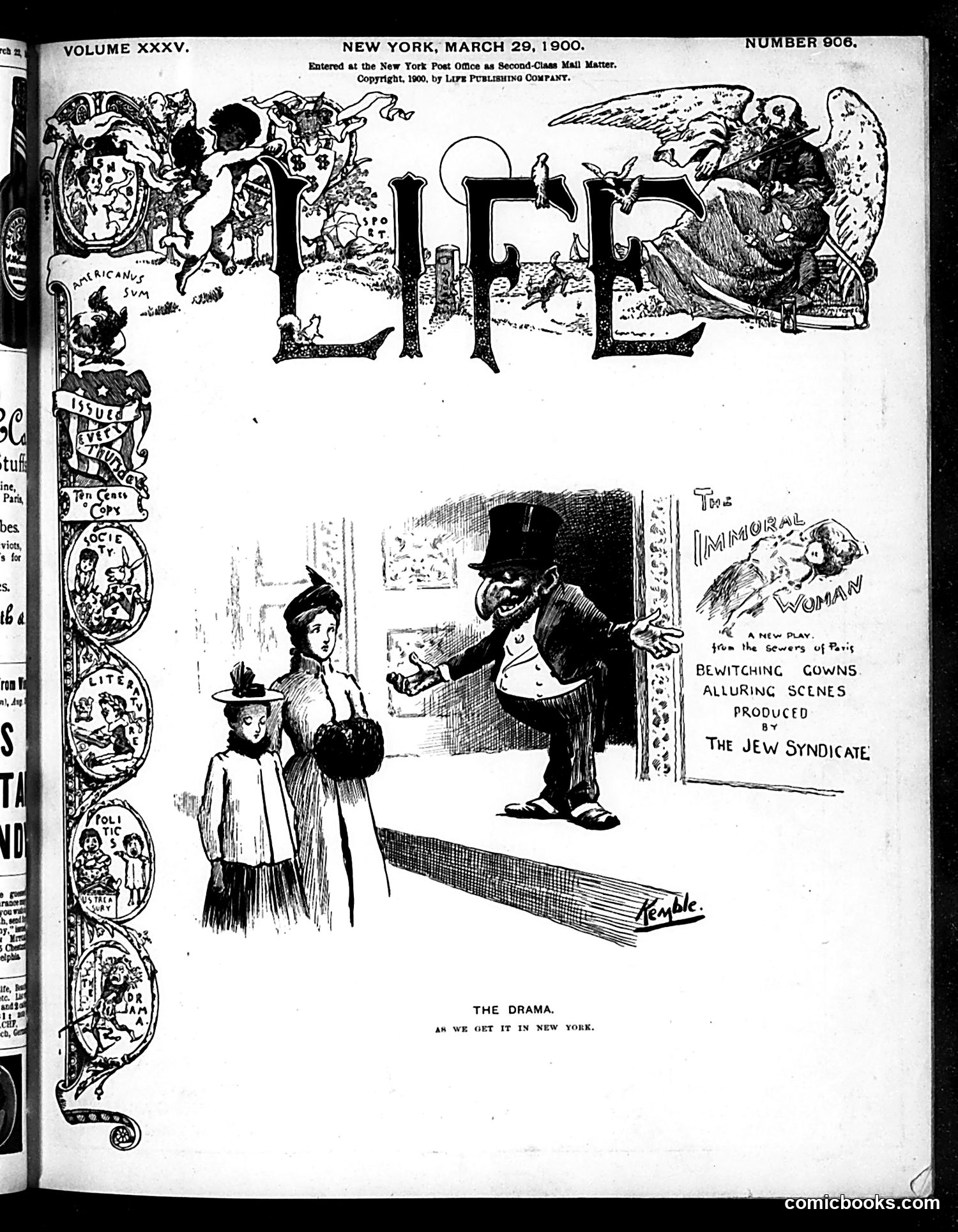 Life — March 29, 1900 — page 1: Life, 1900-03-29