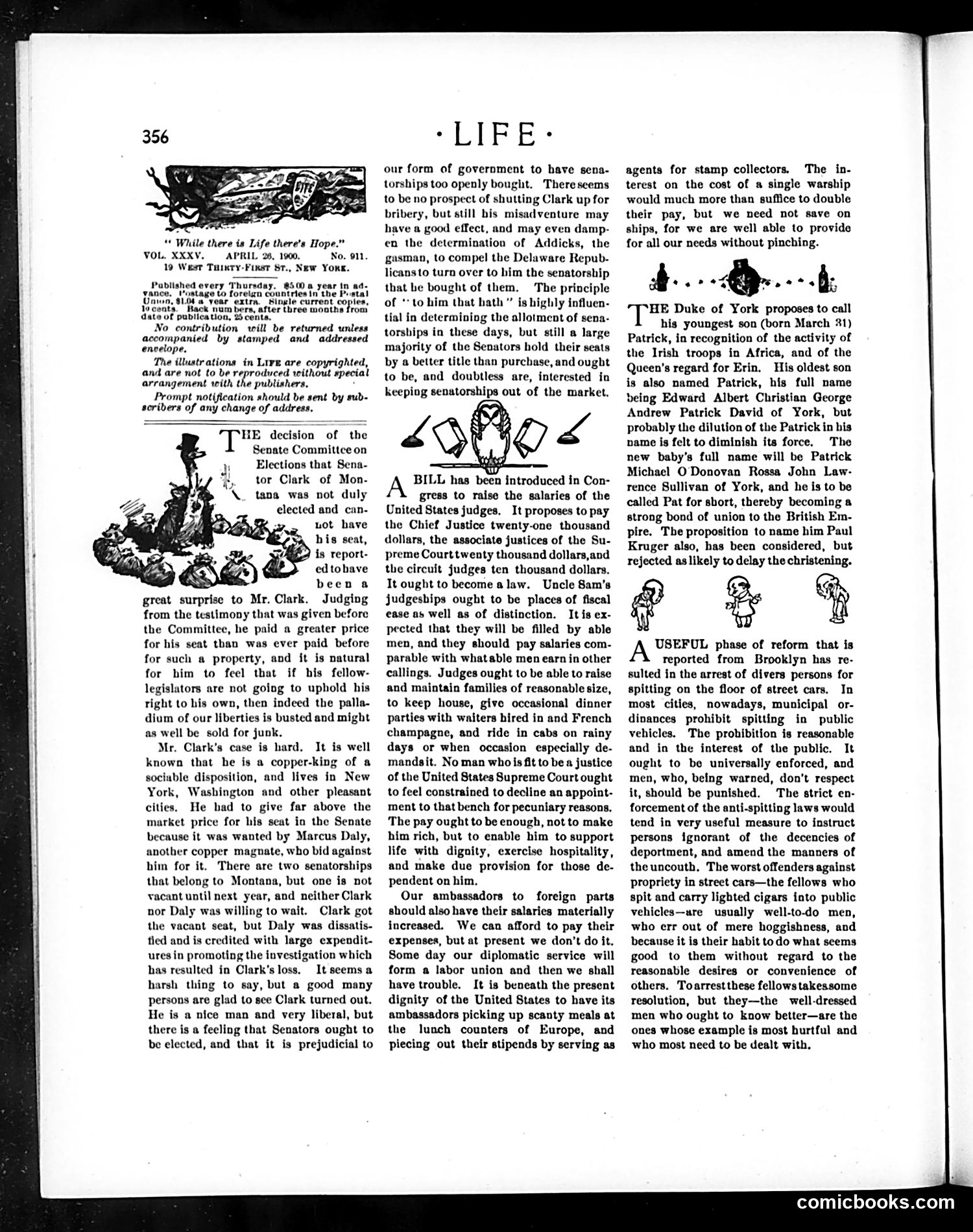 Life — April 26, 1900 — page 4: Life, 1900-04-26
