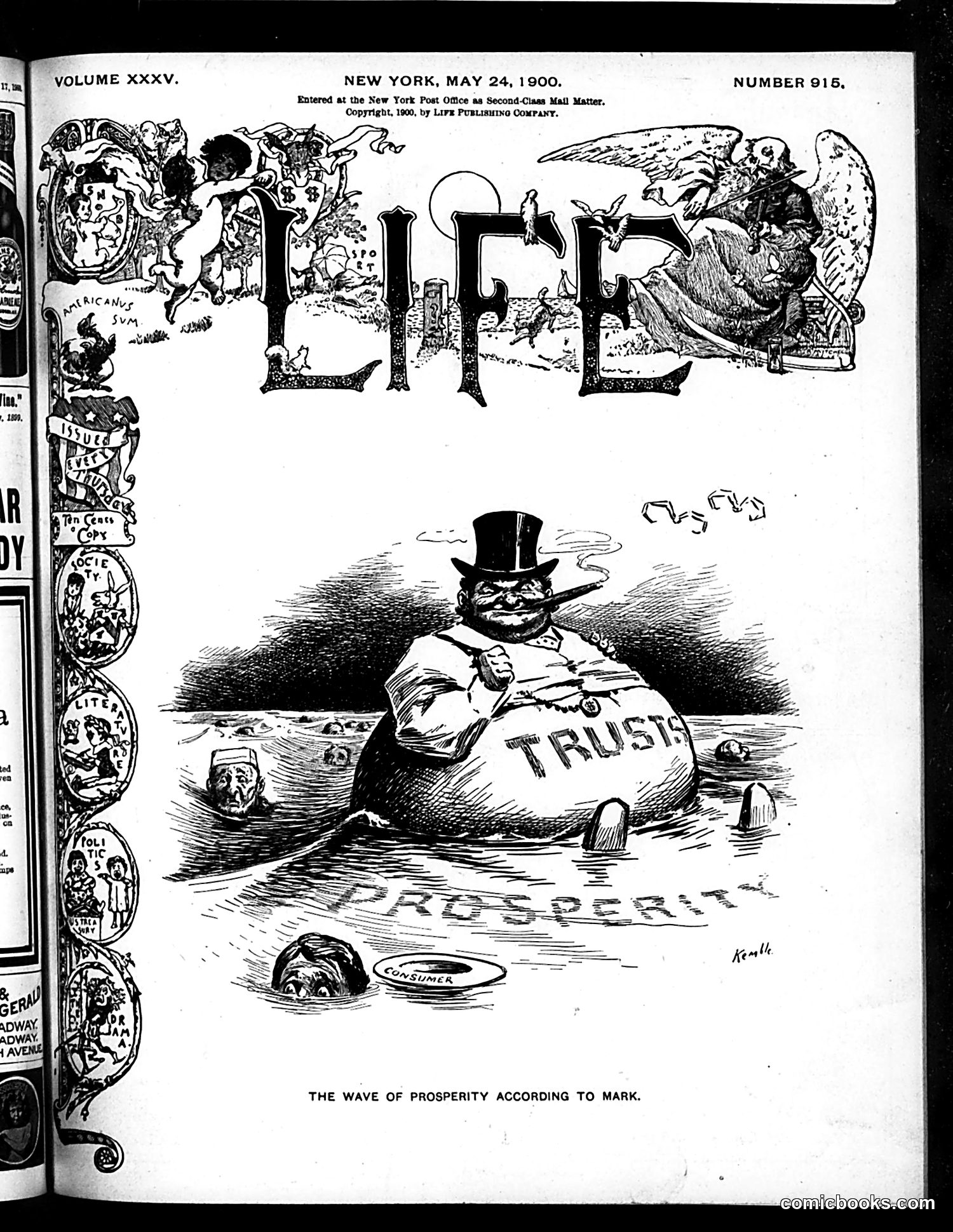 Life — May 24, 1900 — page 1: Life, 1900-05-24