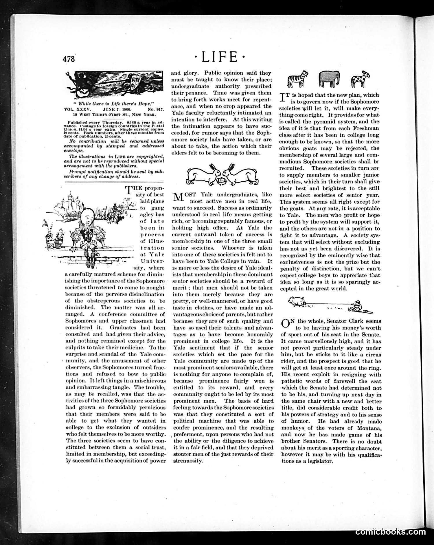 Life — June 7, 1900 — page 6: Life, 1900-06-07