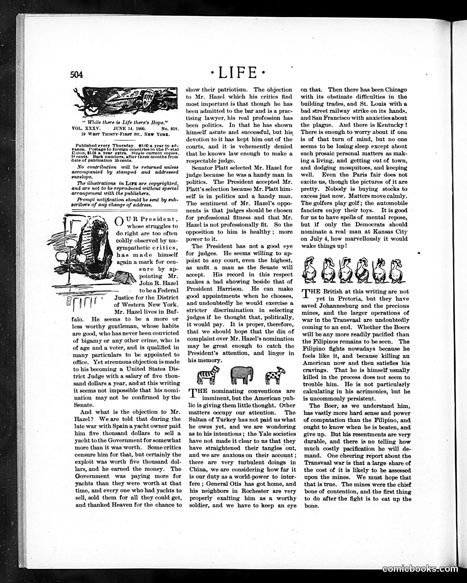 Life — June 14, 1900 — page 4: Life, 1900-06-14