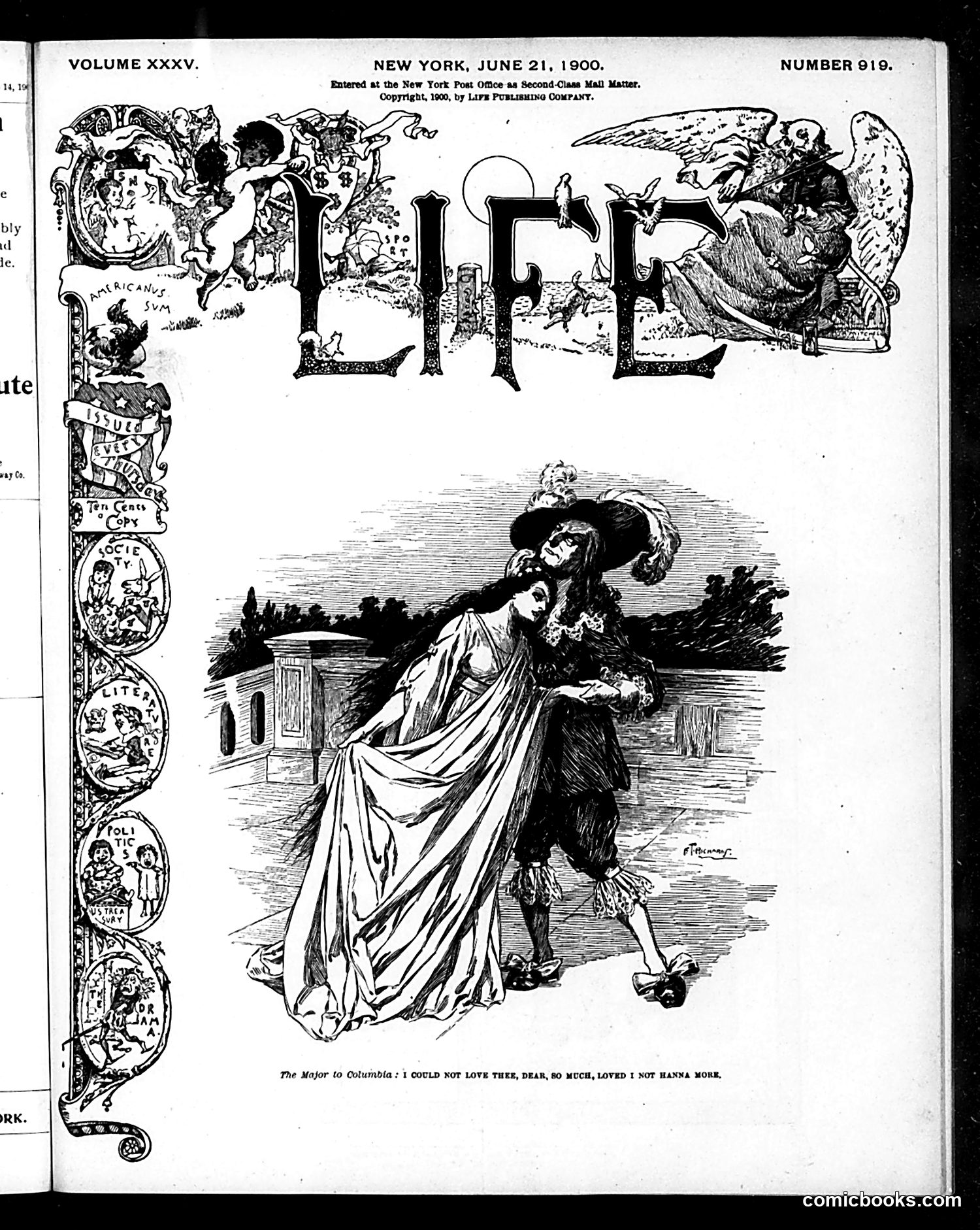Life — June 21, 1900 — page 1: Life, 1900-06-21