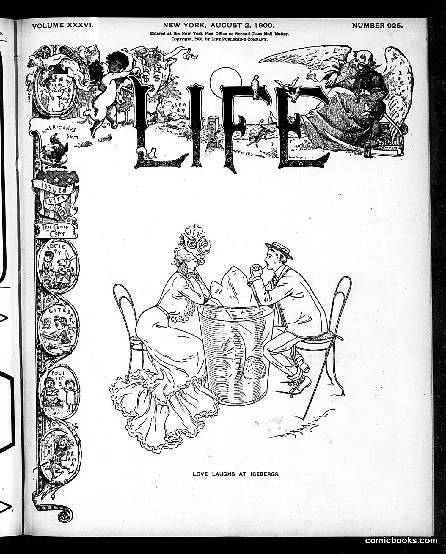 Life — August 2, 1900 — page 1: Life, 1900-08-02