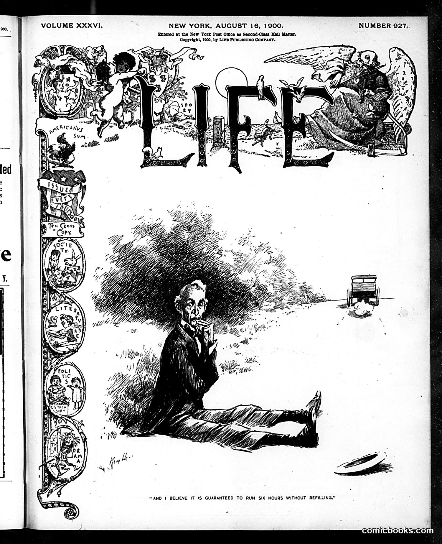 Life — August 16, 1900 — page 1: Life, 1900-08-16